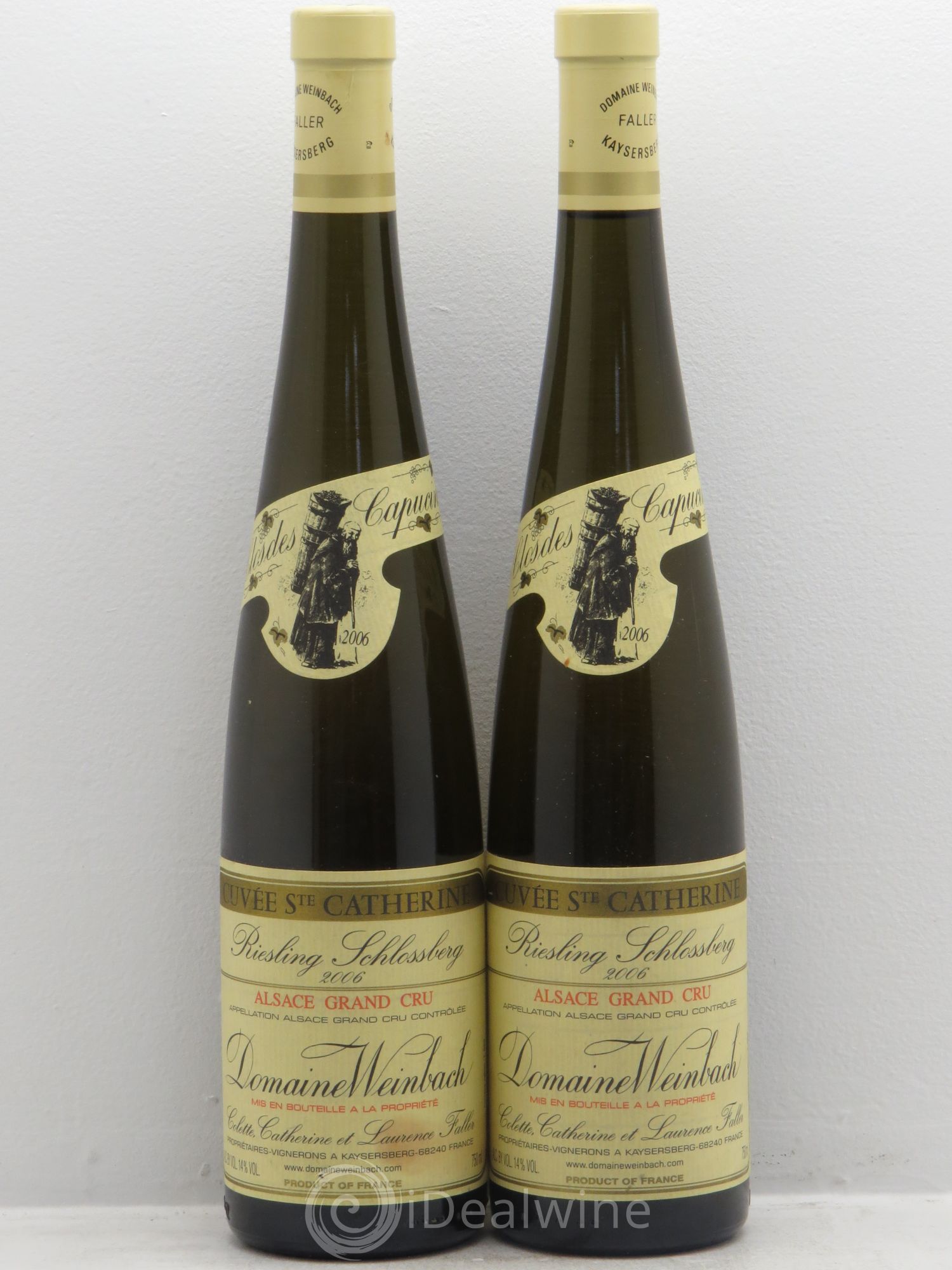Alsace Grand Cru Schlossberg Riesling Weinbach (Domaine) Cuvée sainte Catherine (sans prix de réserve) 2006 - Posten von 2 Flaschen - 0
