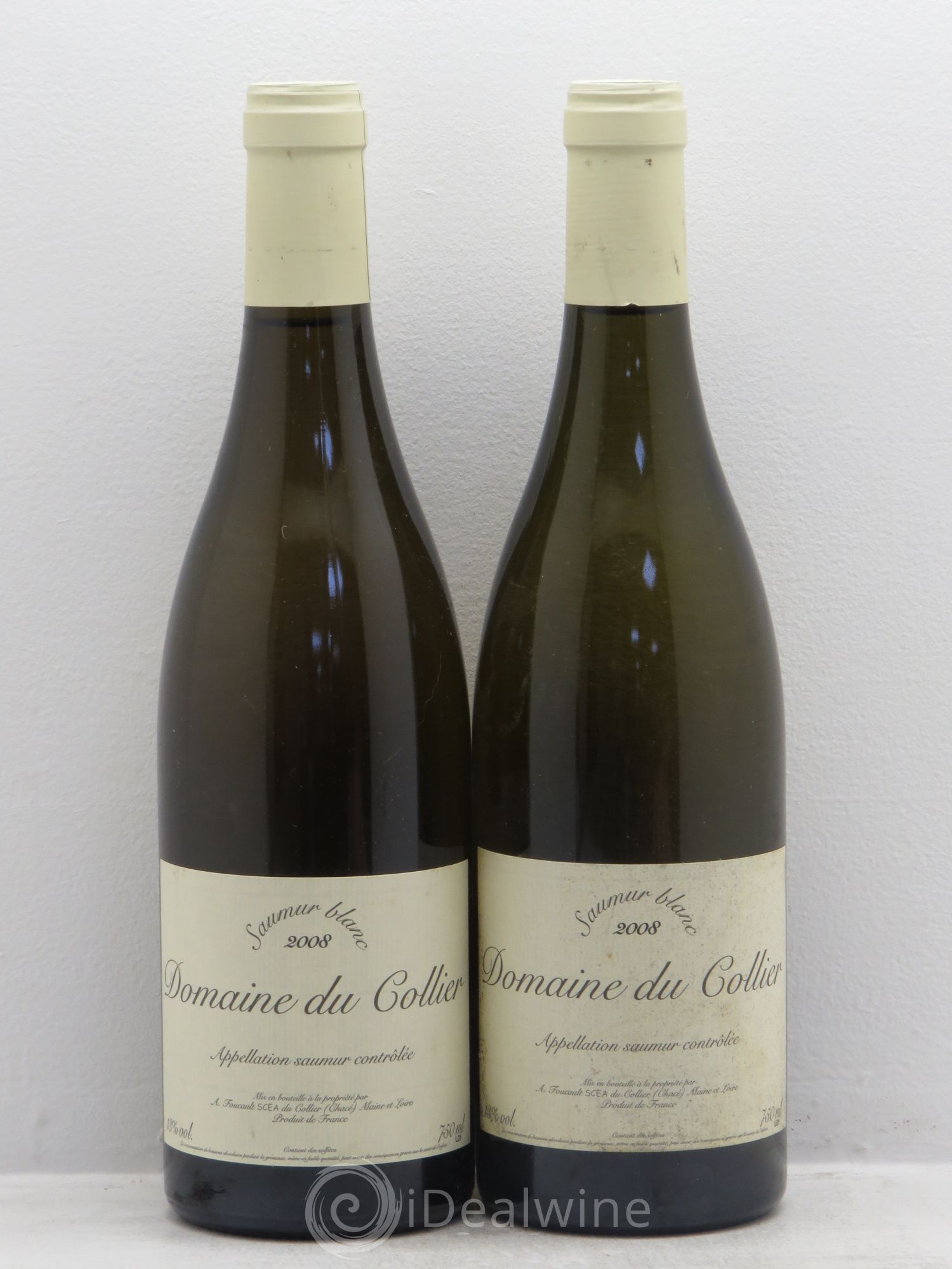 Saumur Domaine du Collier (sans prix de réserve) 2008 - Lot de 2 bouteilles - 0