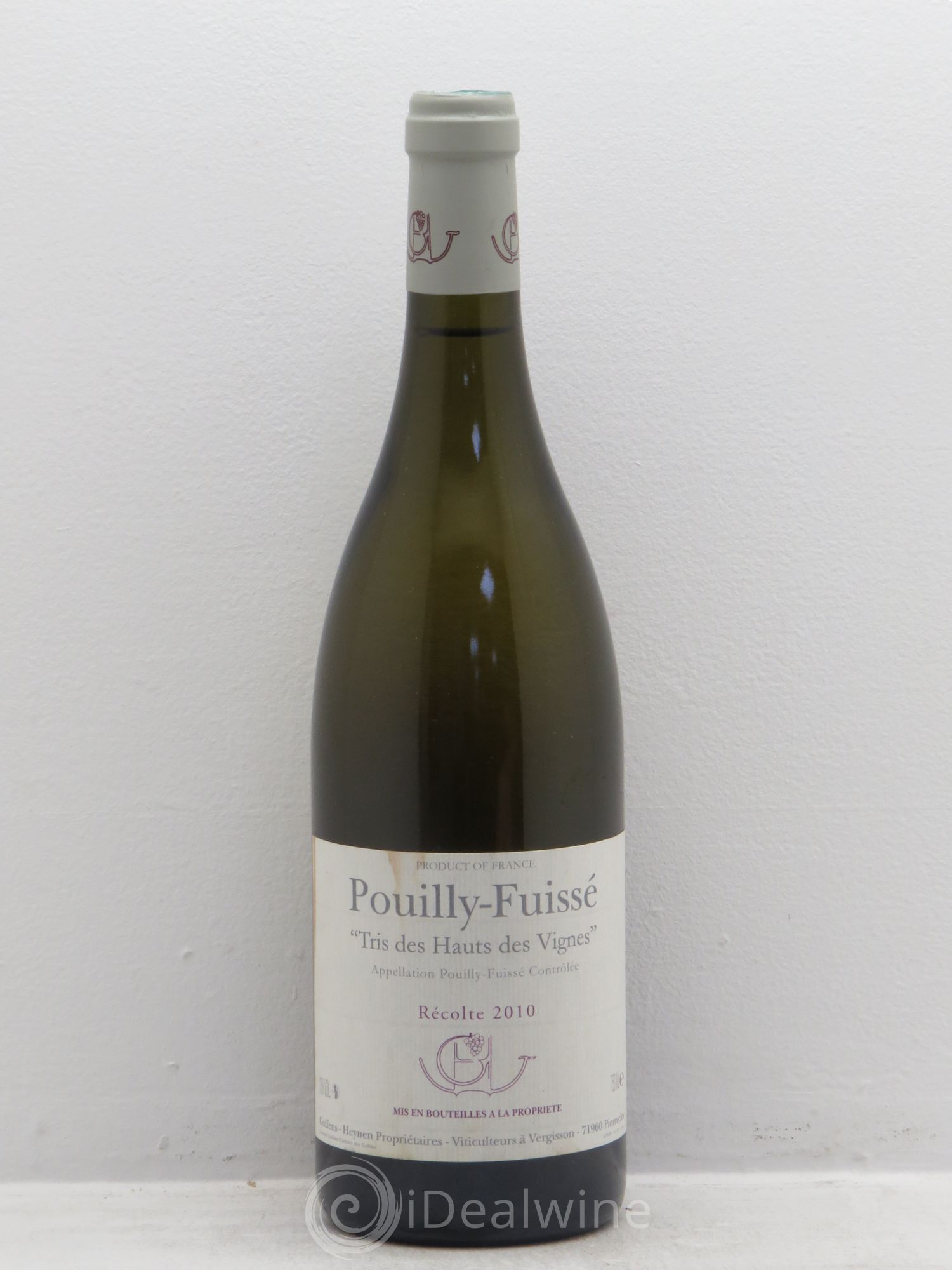 Pouilly-Fuissé Tris des Hauts des Vignes Guffens-Heynen 2010 - Lot de 1 bouteille - 0