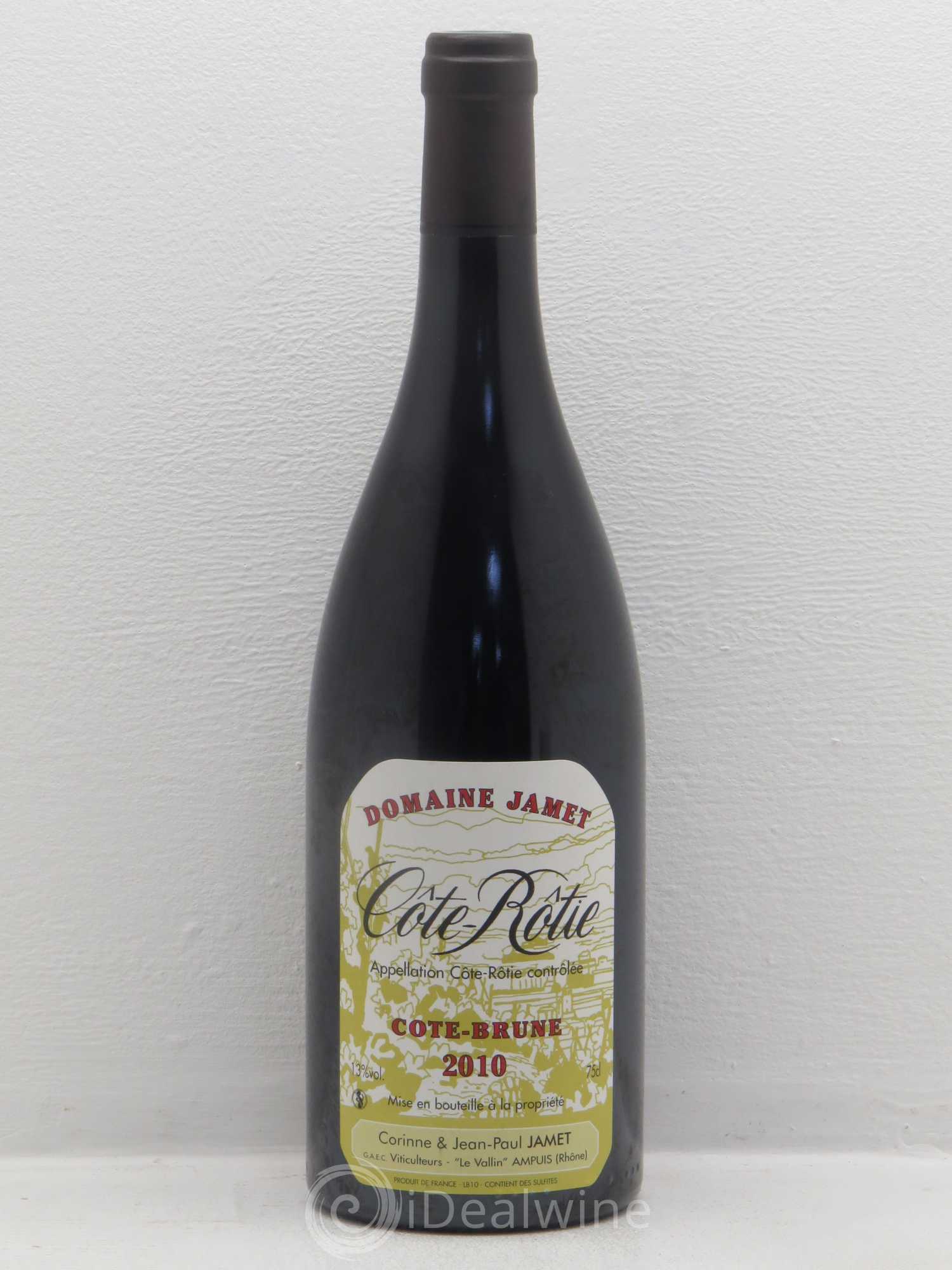 Côte-Rôtie Côte Brune Jamet (Domaine) 2010 - Lot de 1 bouteille - 0