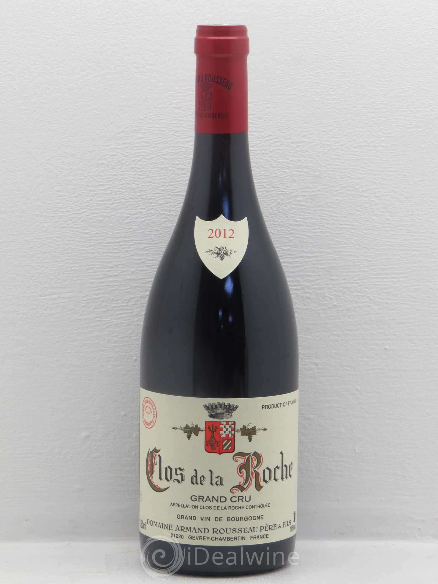 Clos de la Roche Grand Cru Armand Rousseau (Domaine) 2012 - Posten von 1 Flasche - 0