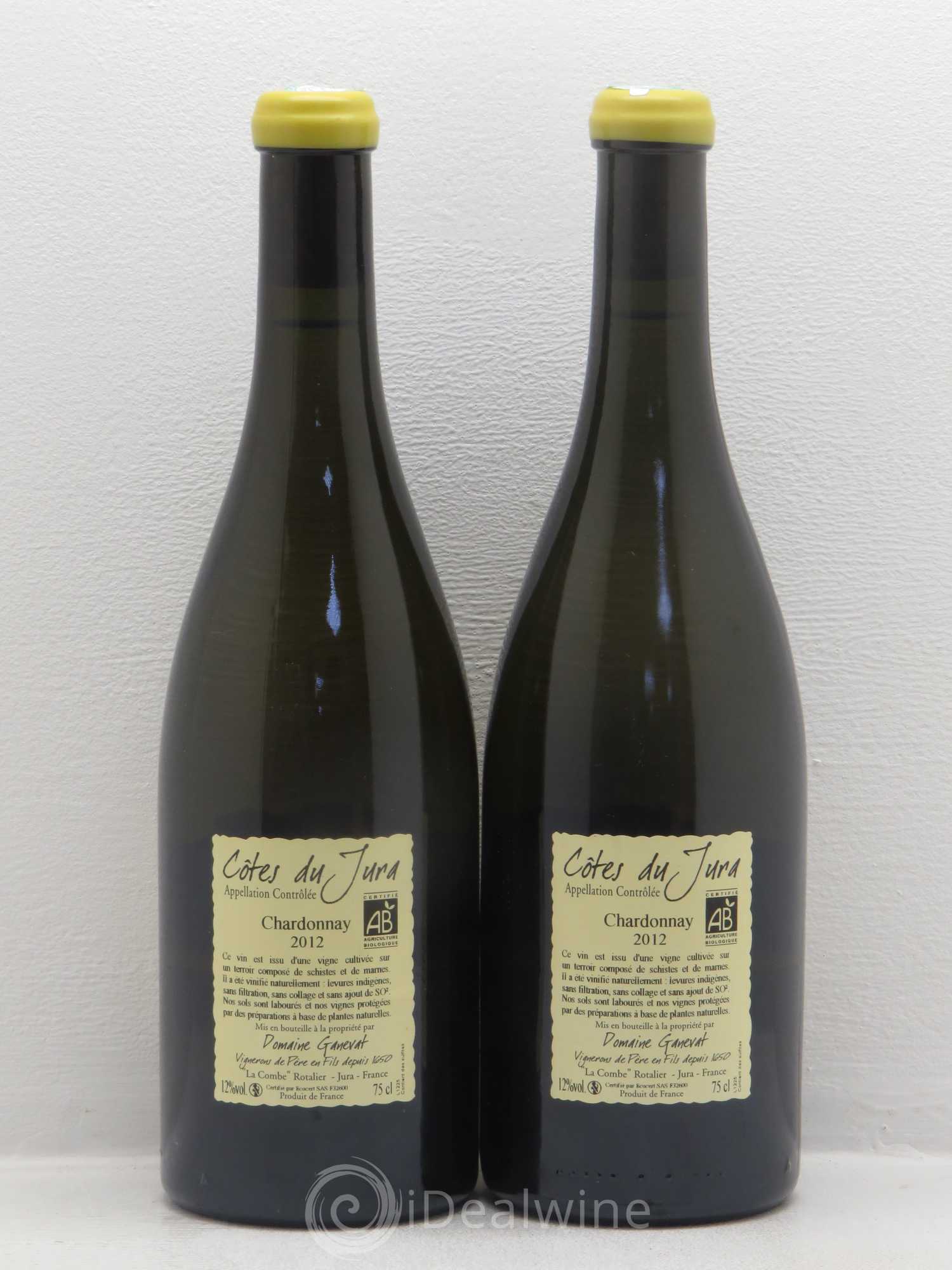 Côtes du Jura Grusse en Billat Jean-François Ganevat (Domaine) 2012 - Lot de 2 bouteilles - 1