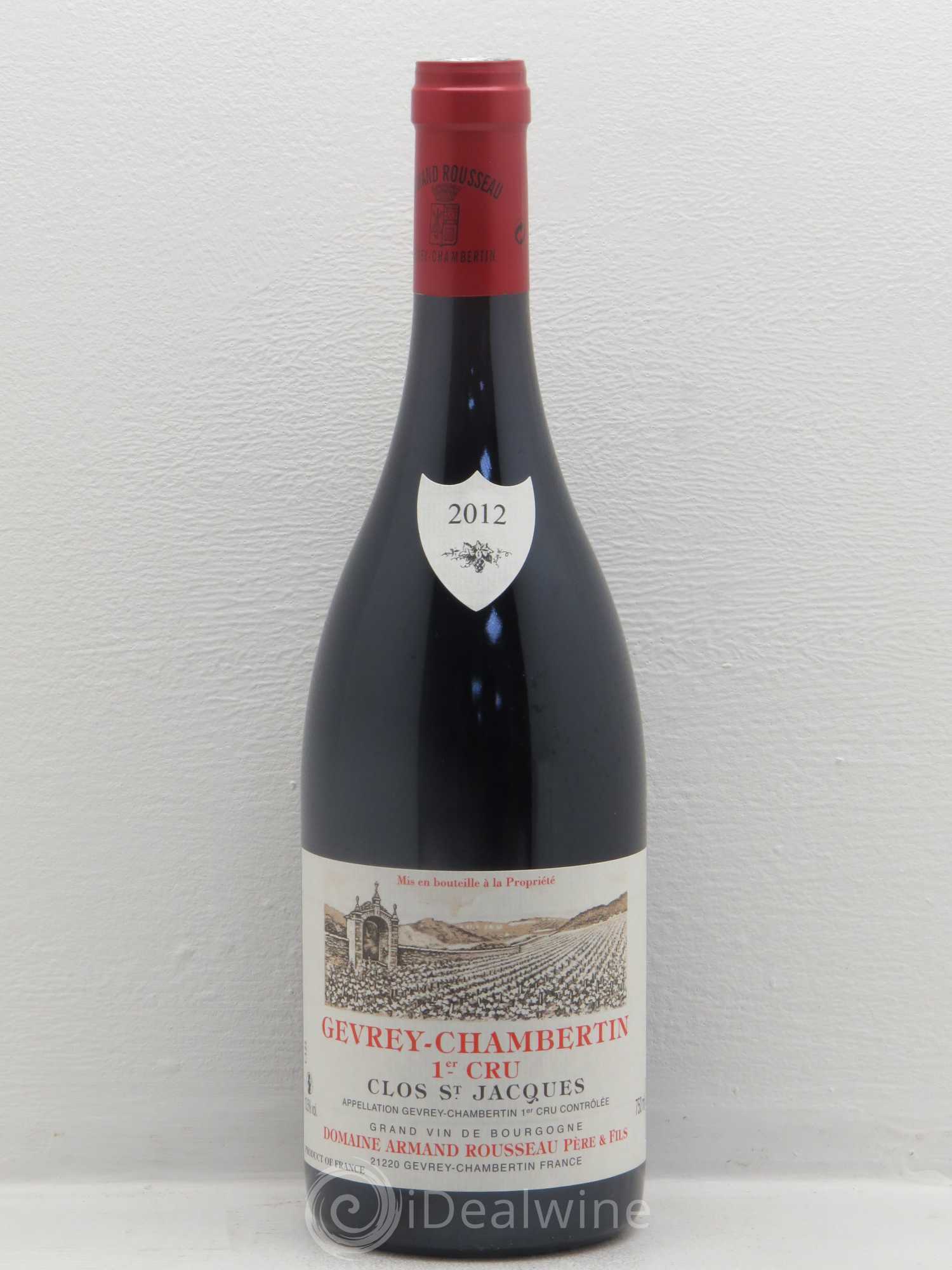Gevrey-Chambertin 1er Cru Clos Saint-Jacques Armand Rousseau (Domaine) 2012 - Lot de 1 bouteille - 0