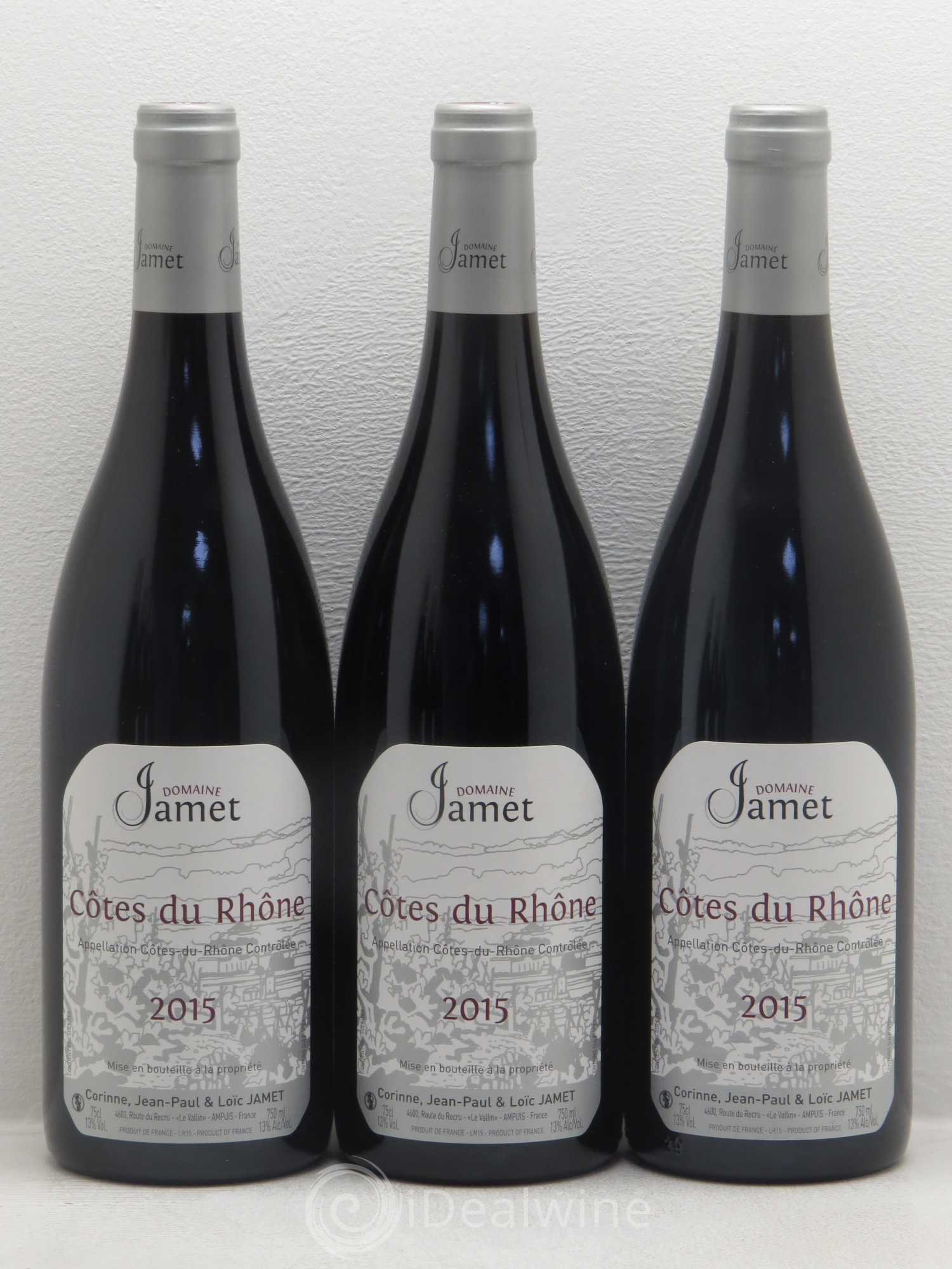 Côtes-du-Rhône Jamet 2015 - Lot de 6 bouteilles - 1