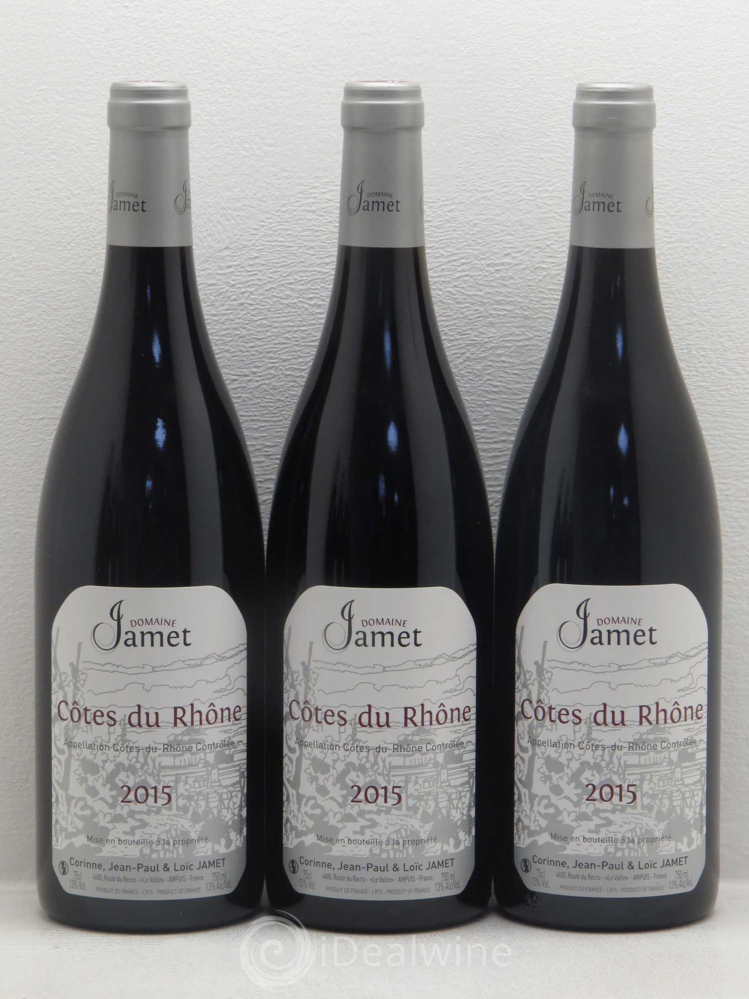 Côtes-du-Rhône Jamet 2015 - Lot de 6 bouteilles - 2