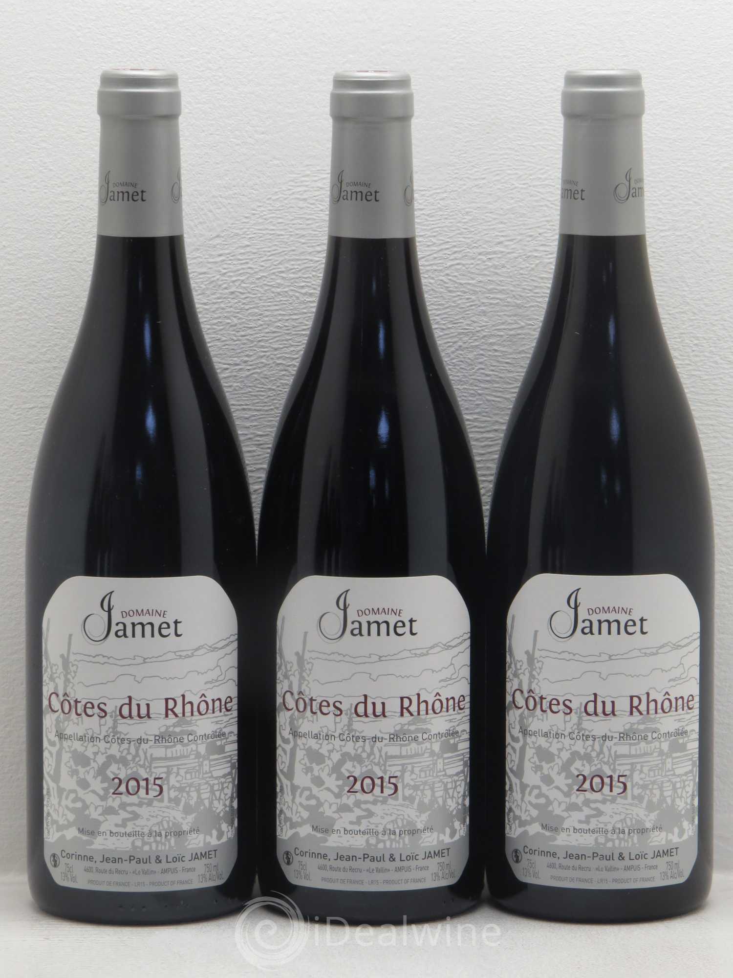 Côtes-du-Rhône Jamet 2015 - Lot de 6 bouteilles - 1