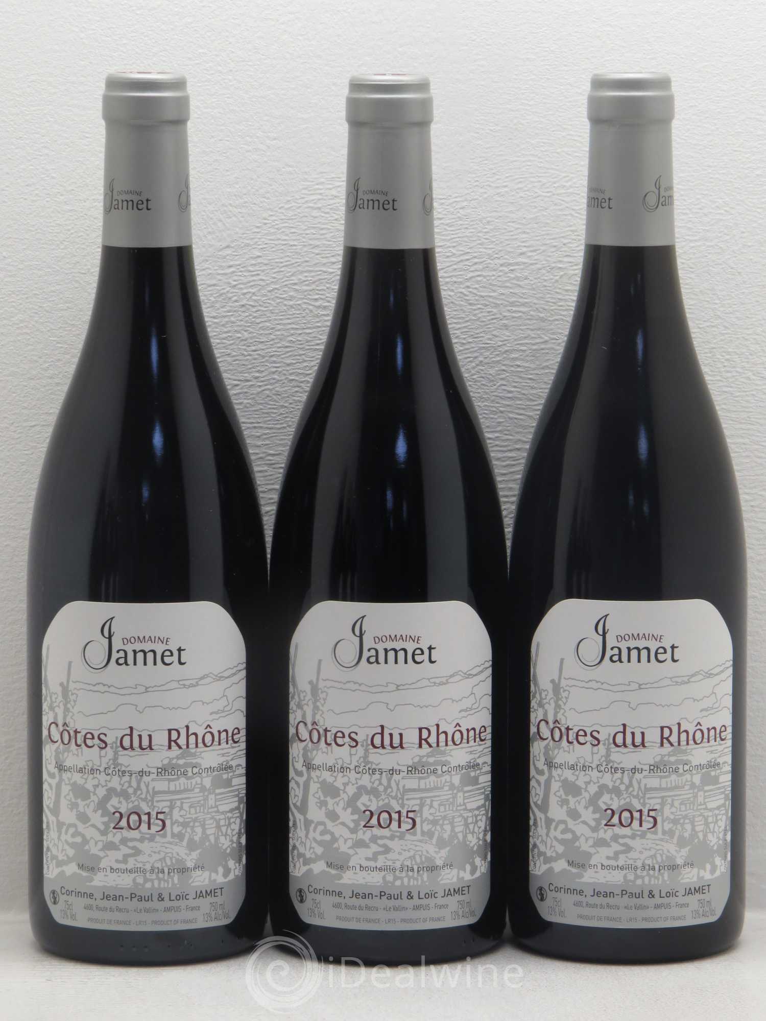 Côtes-du-Rhône Jamet 2015 - Lot de 6 bouteilles - 2