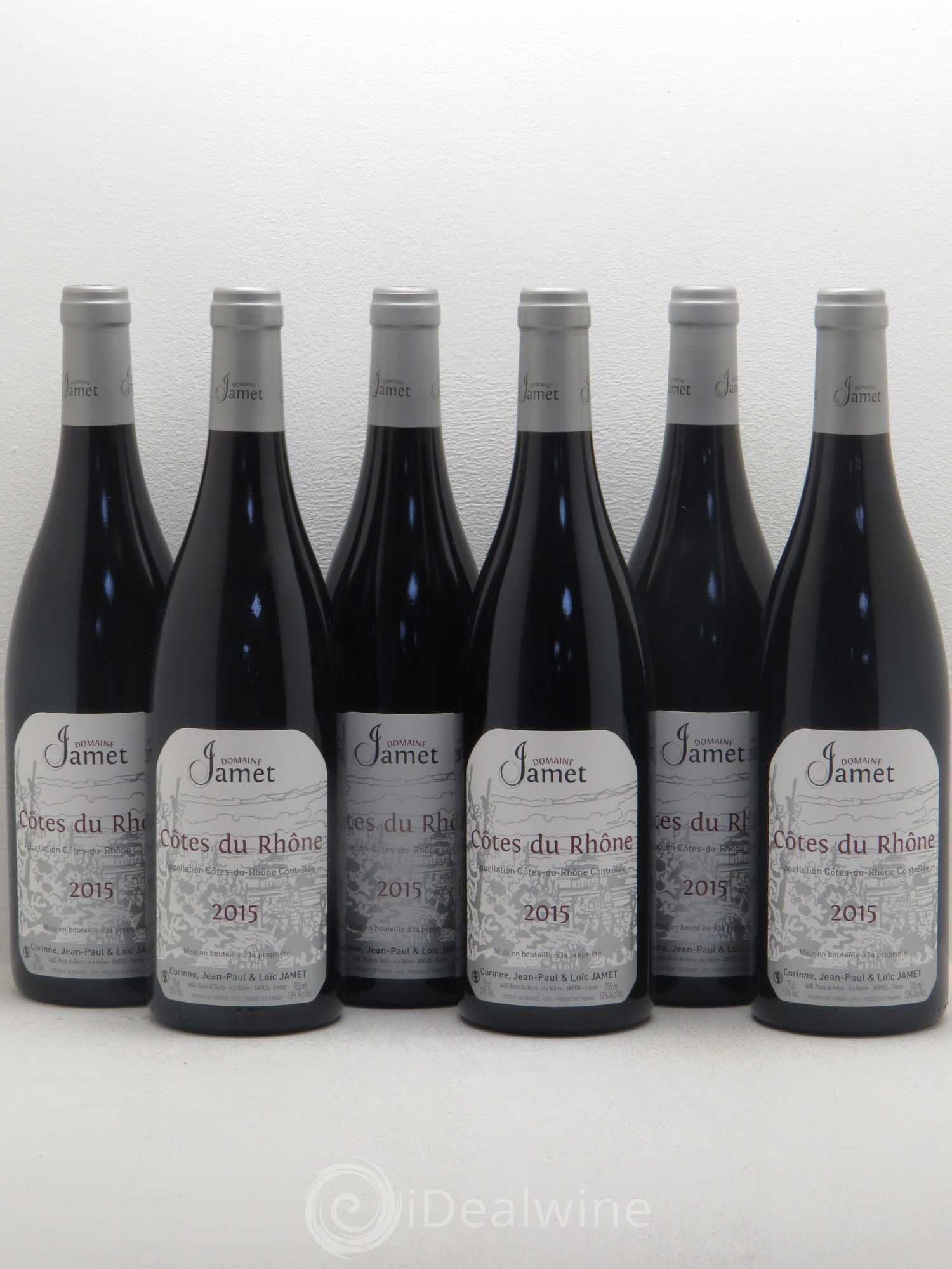 Côtes-du-Rhône Jamet 2015 - Lot de 6 bouteilles - 0