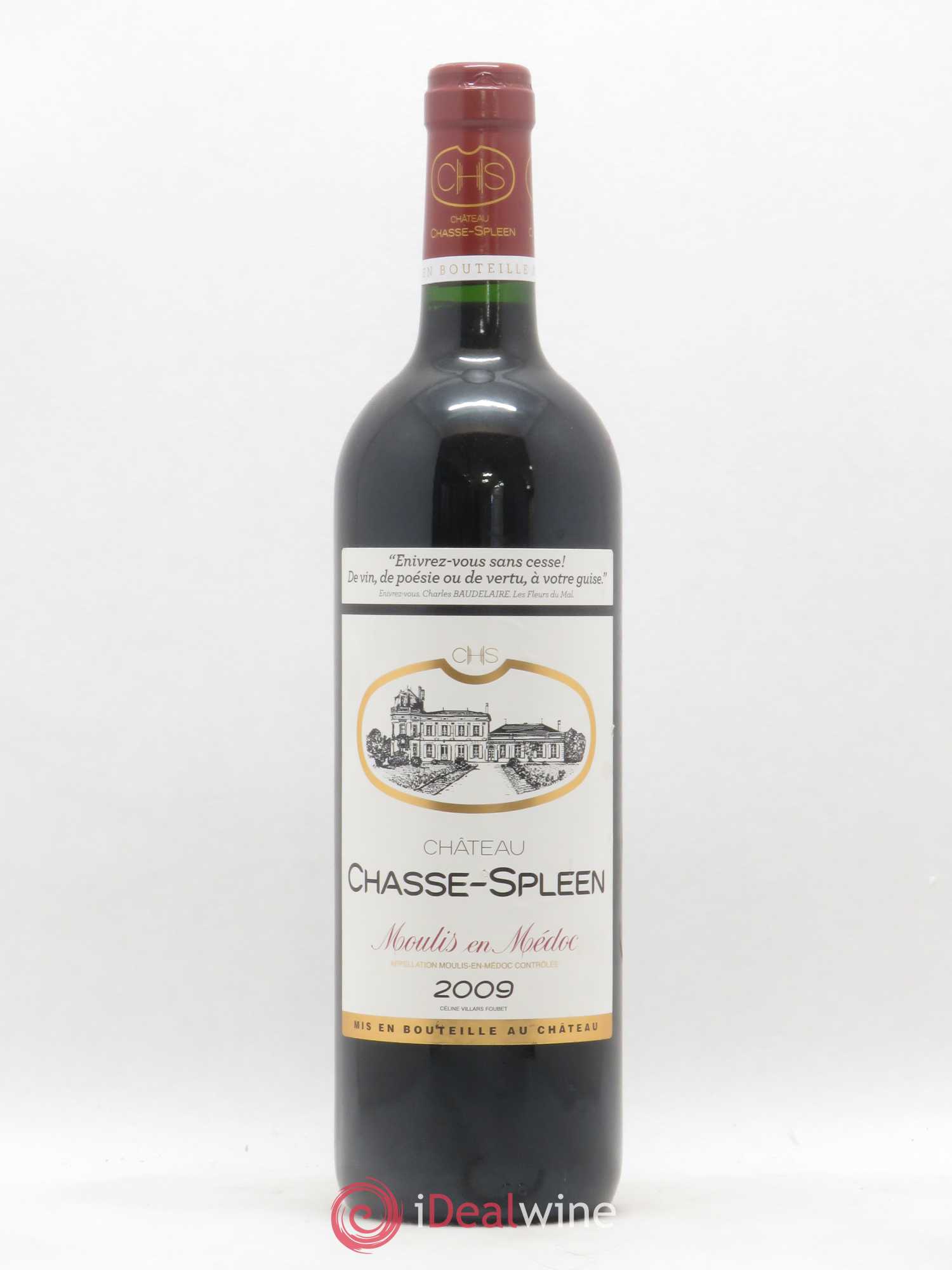 Château Chasse Spleen (sans prix de réserve) 2009 - Lot de 1 bouteille - 0