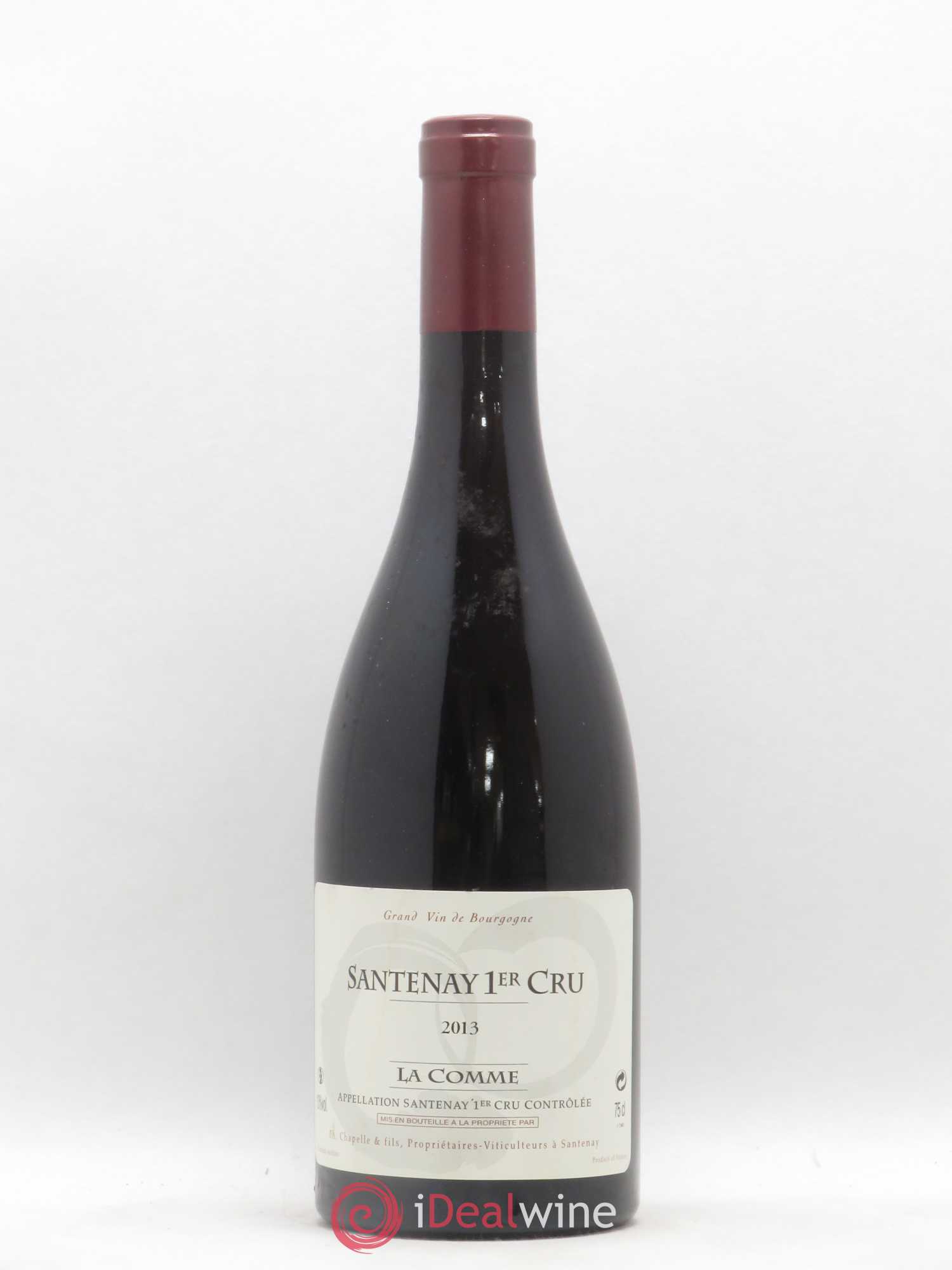Santenay 1er Cru La Comme Domaine Chapelle 2013 - Posten von 1 Flasche - 0