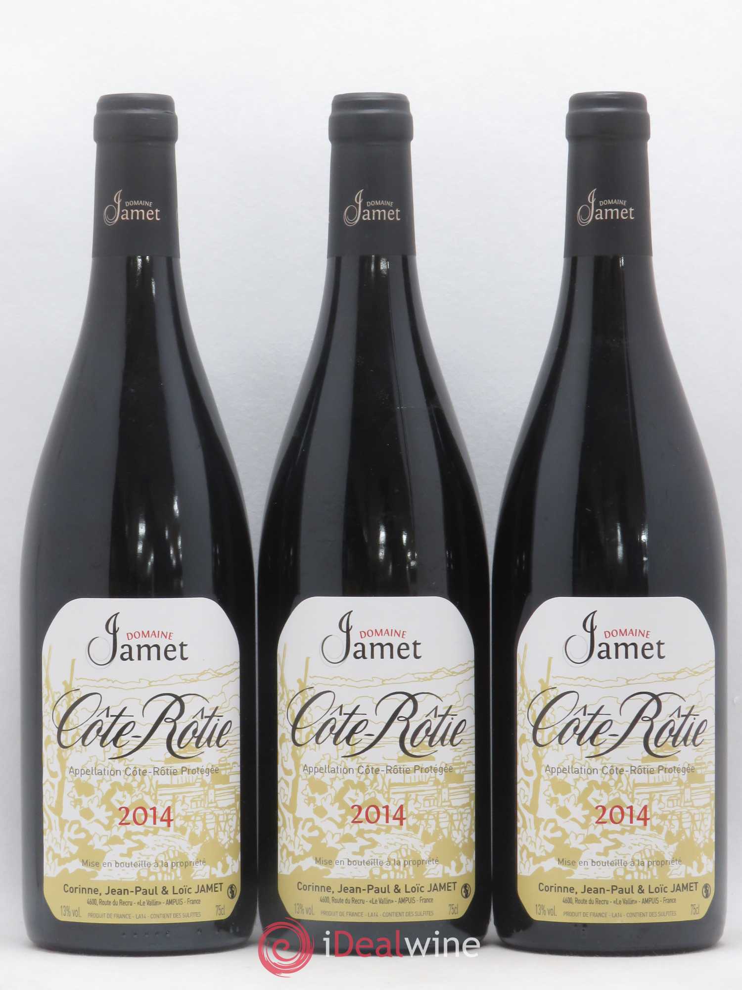 Côte-Rôtie Jamet (Domaine) 2014 - Lot de 3 bouteilles - 0