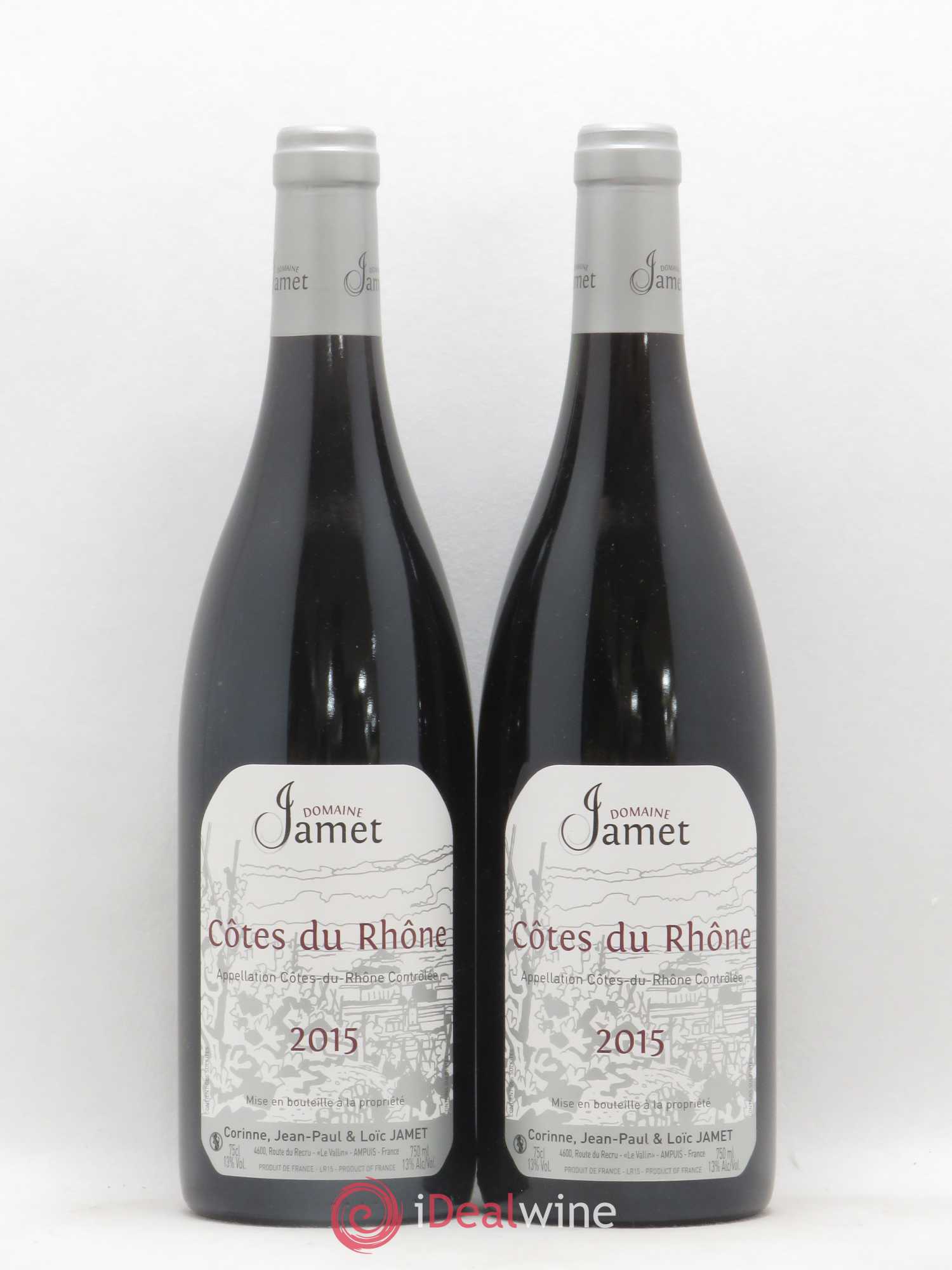 Côtes-du-Rhône Jamet (Domaine) 2015 - Lot de 2 bouteilles - 0