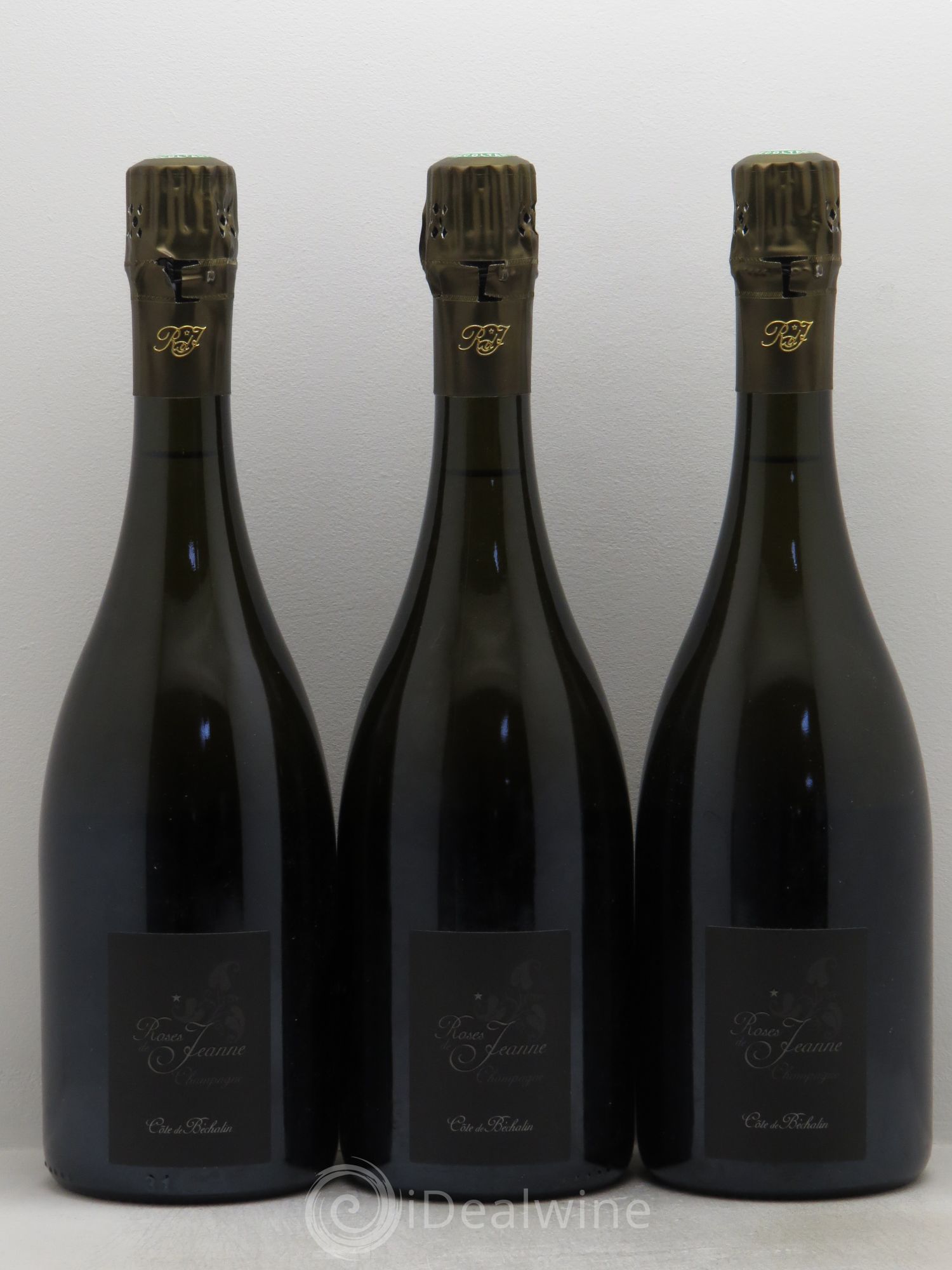 Champagne Roses de Jeanne Côte de Béchalin Cédric Bouchard REPRIS LE 26/06/2015 2007 - Posten von 3 Flaschen - 0