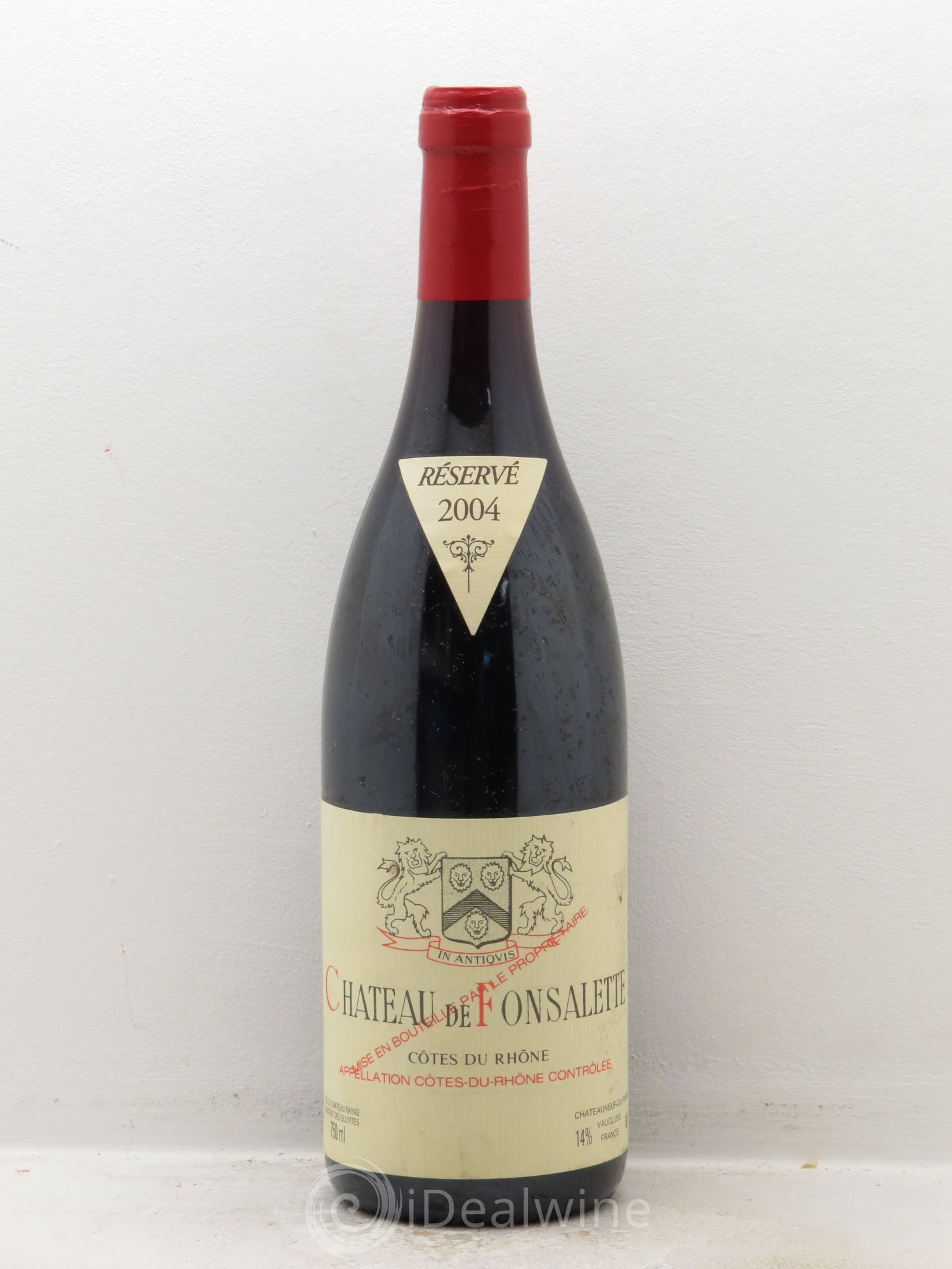 Côtes-du-Rhône Château de Fonsalette Emmanuel Reynaud 2004 - Lot de 1 bouteille - 0