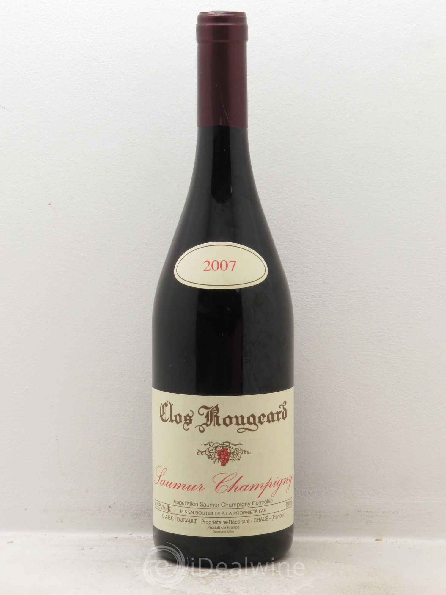 Saumur-Champigny Clos Rougeard (sans prix de réserve) 2007 - Lot de 1 bouteille - 0