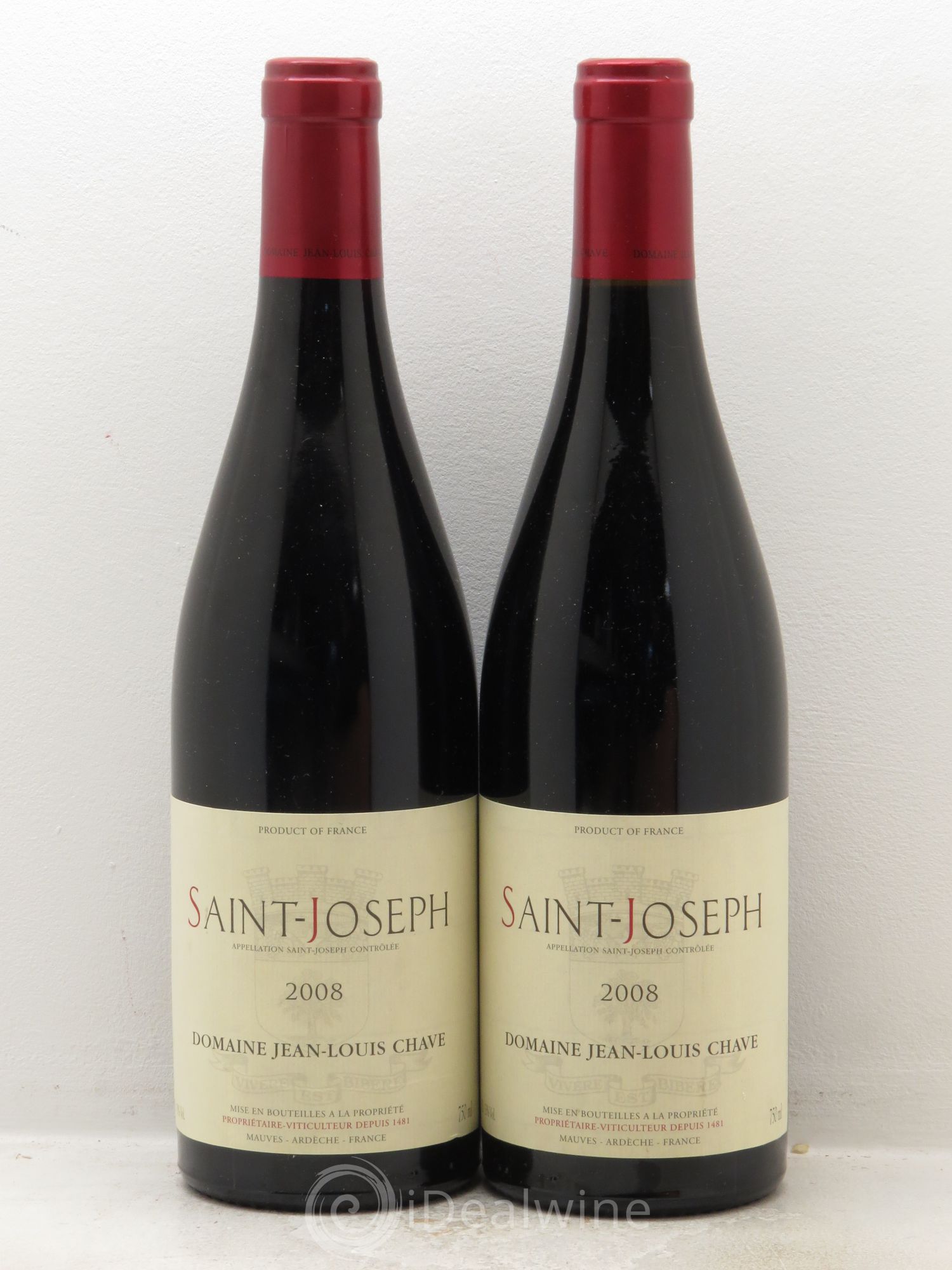 Saint-Joseph Jean-Louis Chave 2008 - Lot de 2 bouteilles - 0
