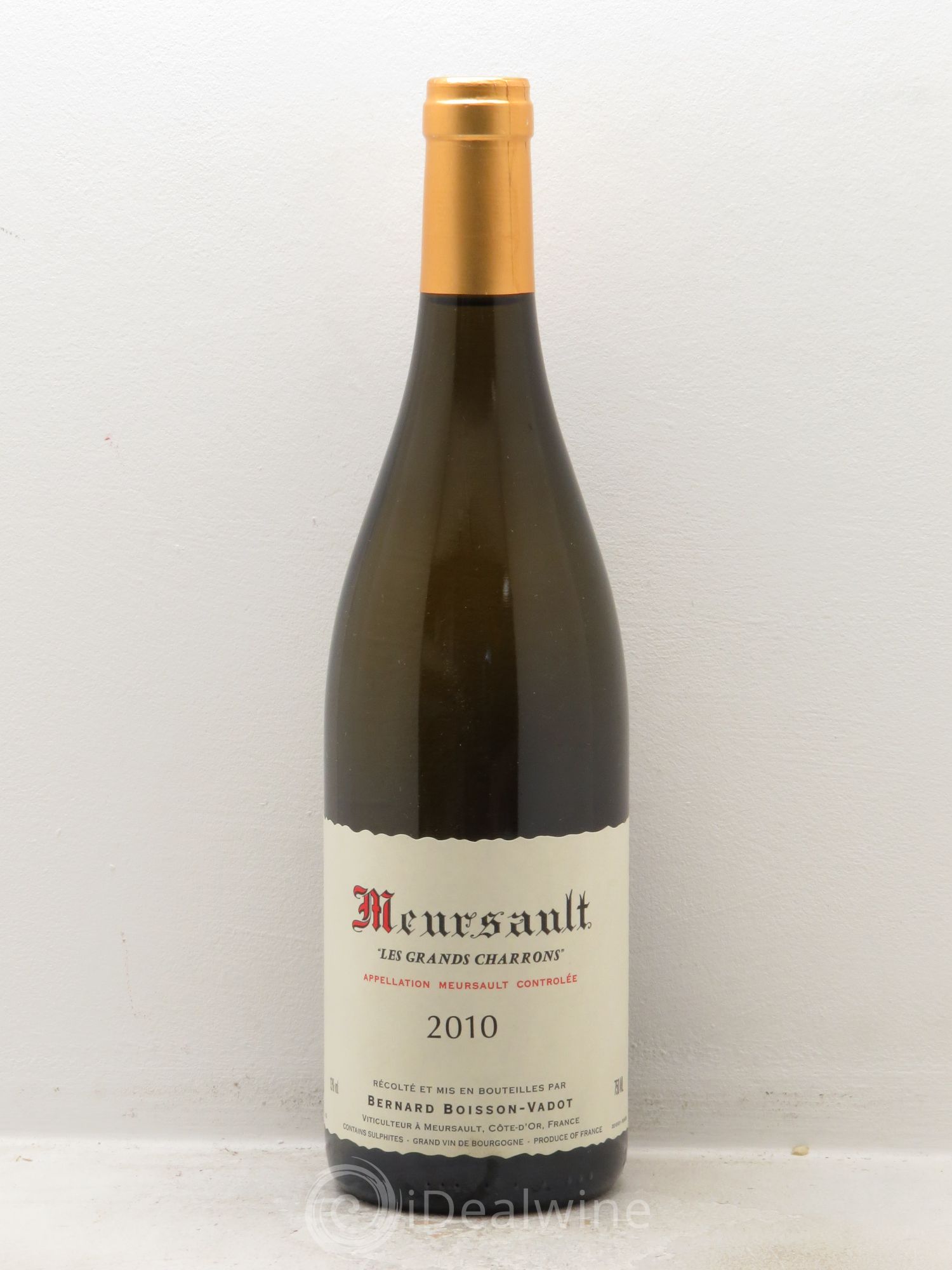 Meursault Les Grands Charrons Boisson Vadot 2010 - Posten von 1 Flasche - 0