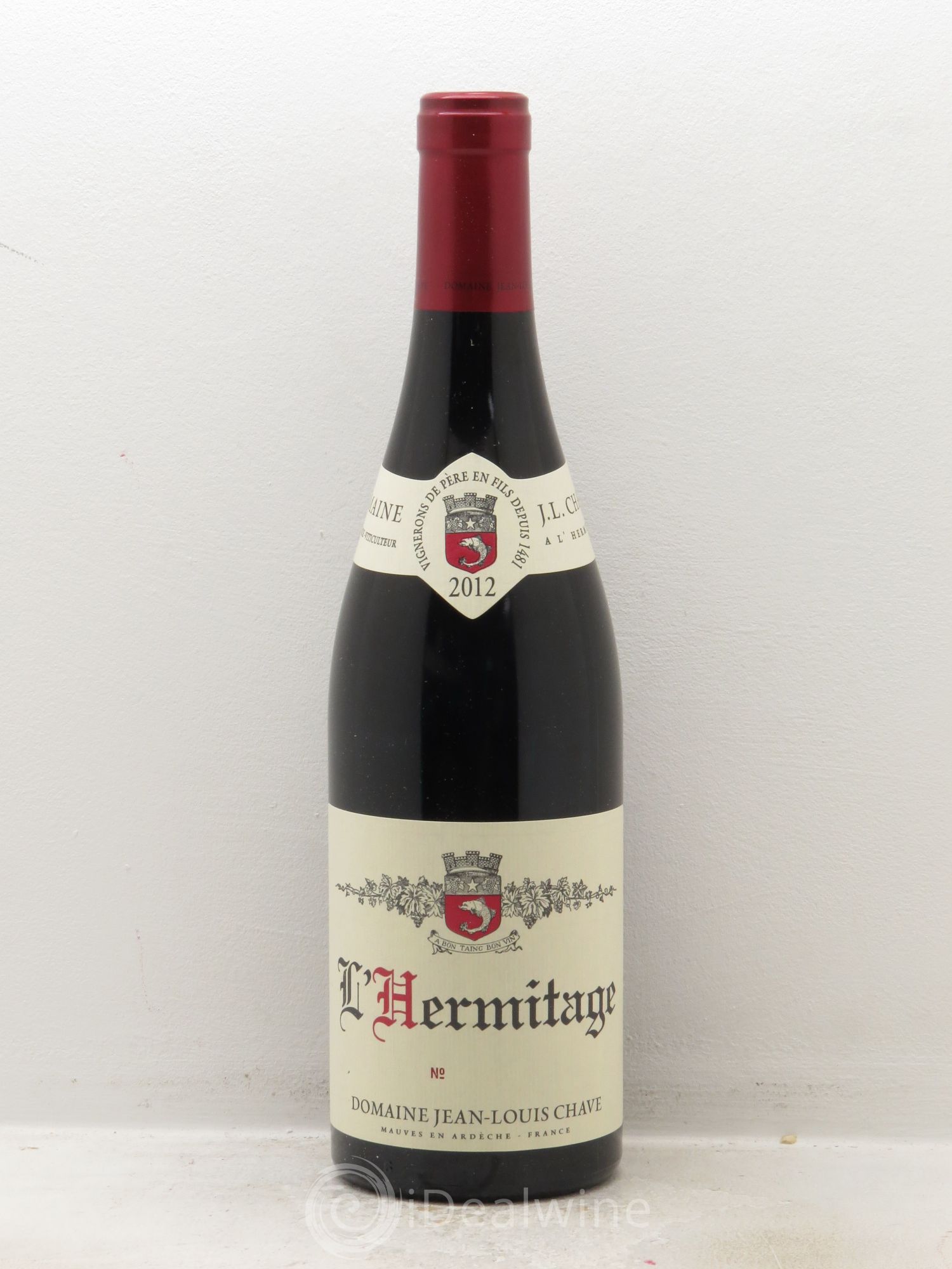Hermitage Jean-Louis Chave (sans prix de réserve) 2012 - Lot de 1 bouteille - 0