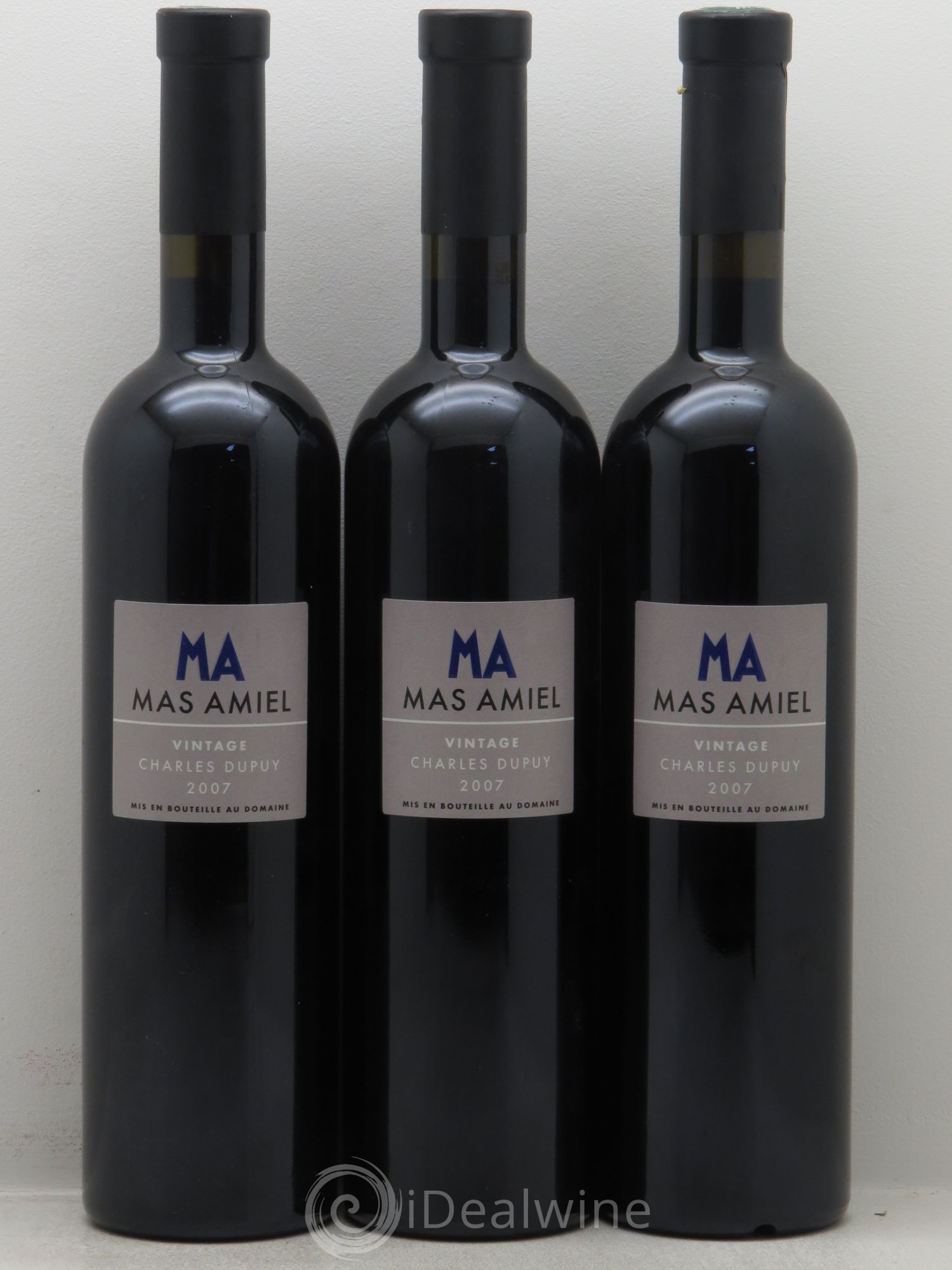 Maury Mas Amiel Charles Dupuy 2007 - Lot de 3 bouteilles - 0