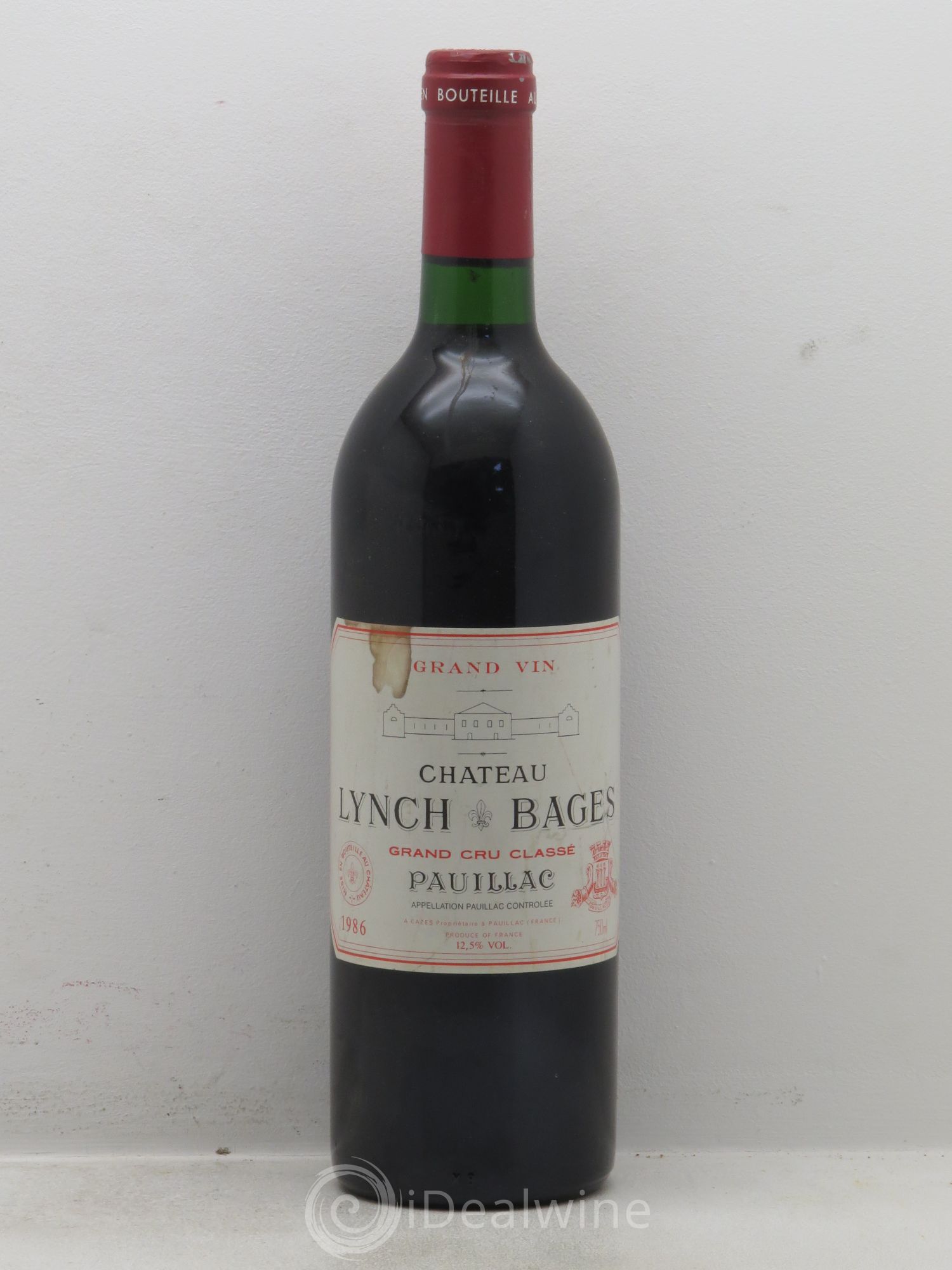 Château Lynch Bages 5ème Grand Cru Classé 1986 - Lot de 1 bouteille - 0