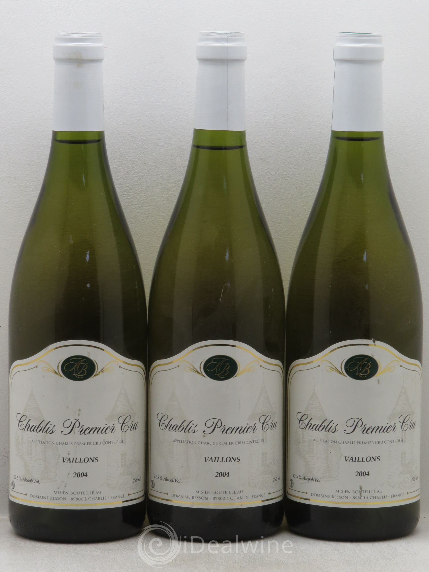 Chablis 1er Cru Domaine Besson 2004 - Lot de 3 bouteilles - 0