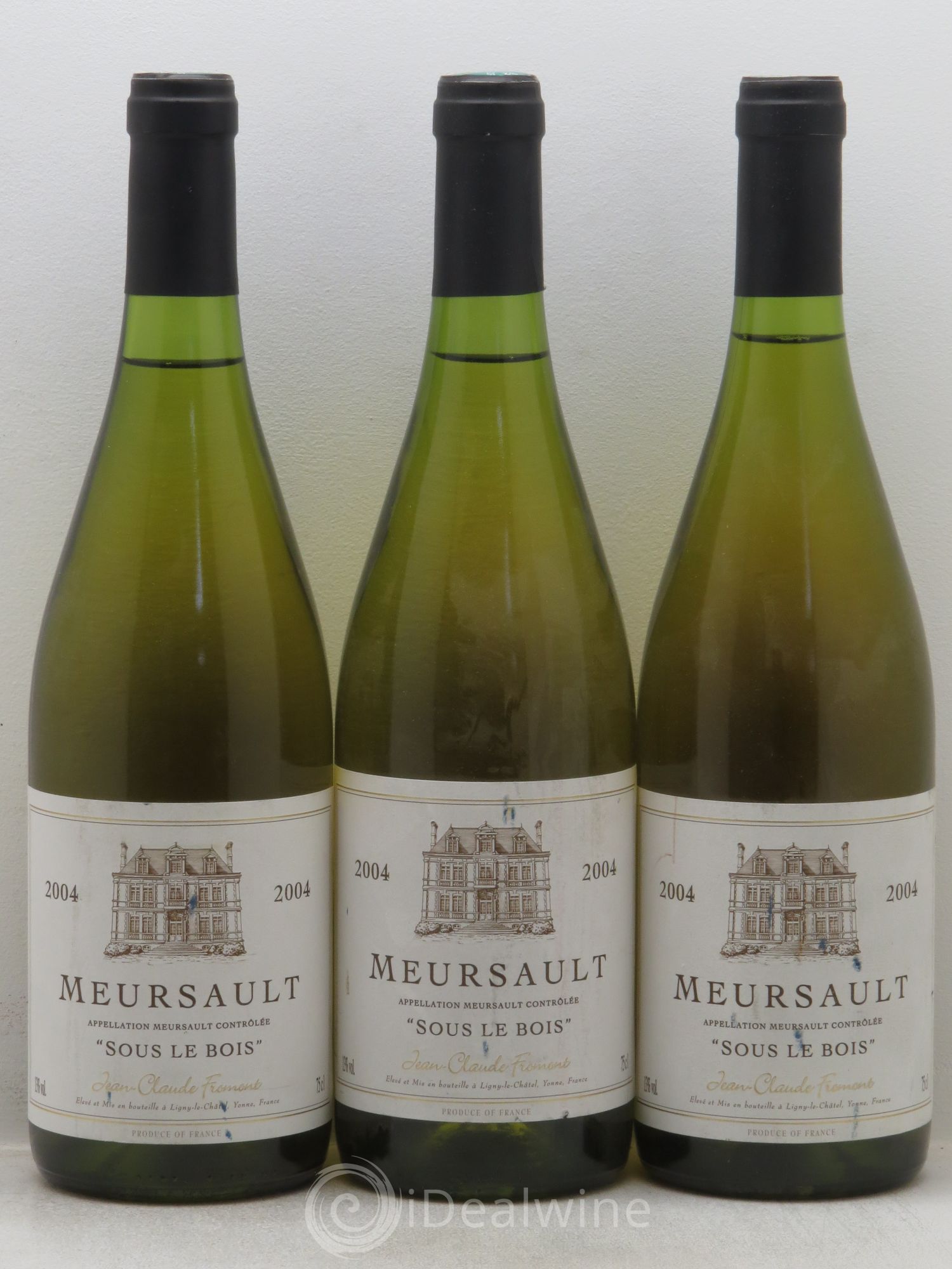 Meursault Sous Le Bois - Fromont (sans prix de réserve) 2004 - Posten von 3 Flaschen - 0