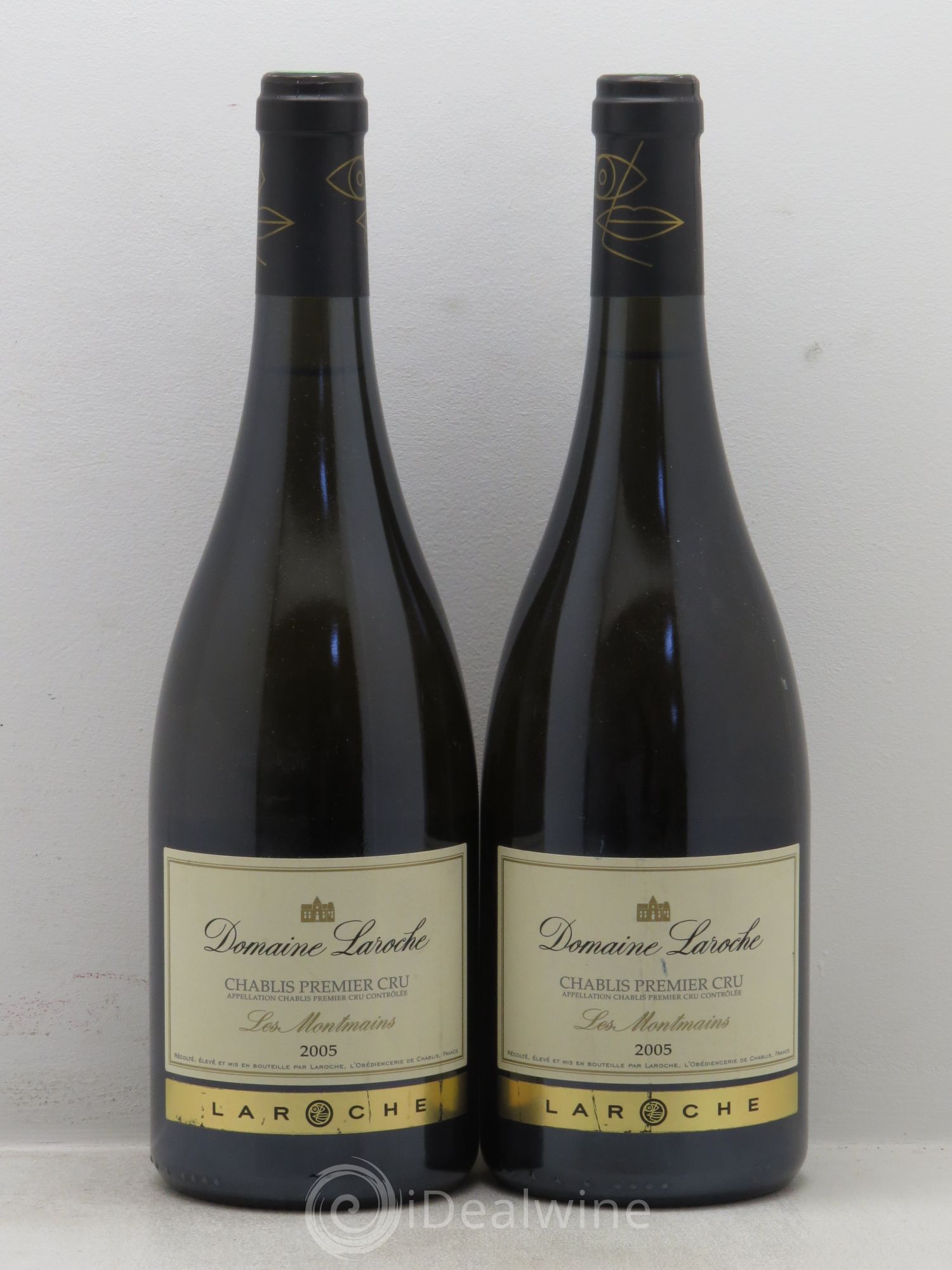 Chablis 1er Cru Les Montmains Domaine Laroche 2005 - Lot de 2 bouteilles - 0
