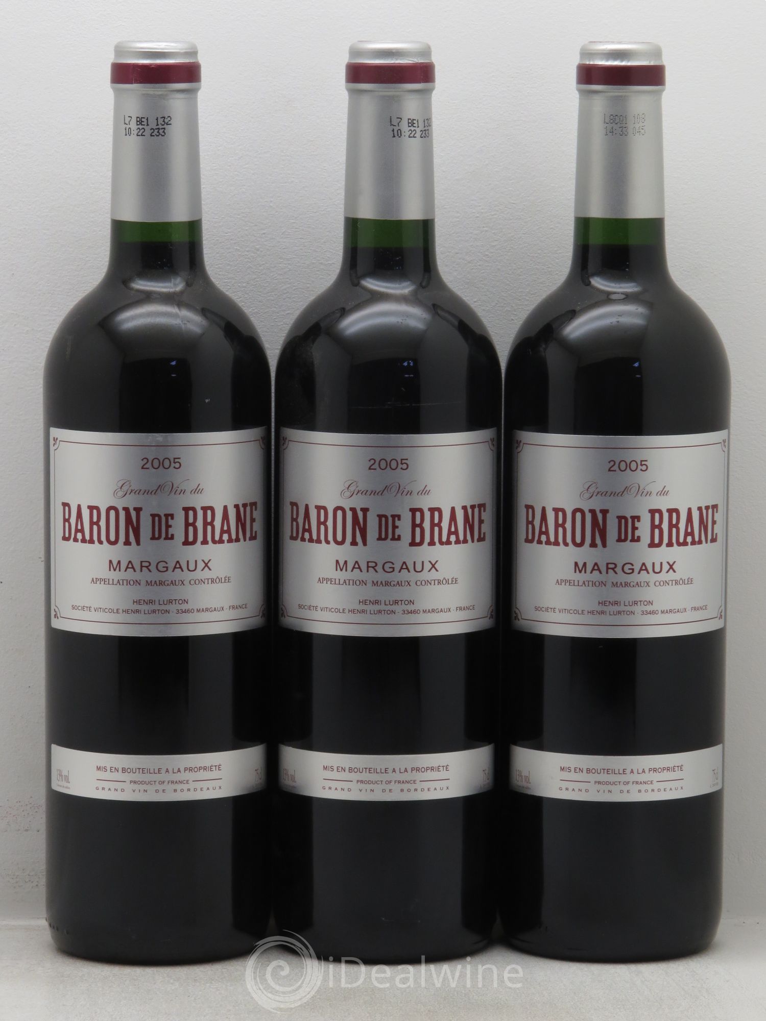 Baron de Brane Second Vin 2005 - Lot de 3 bouteilles - 0