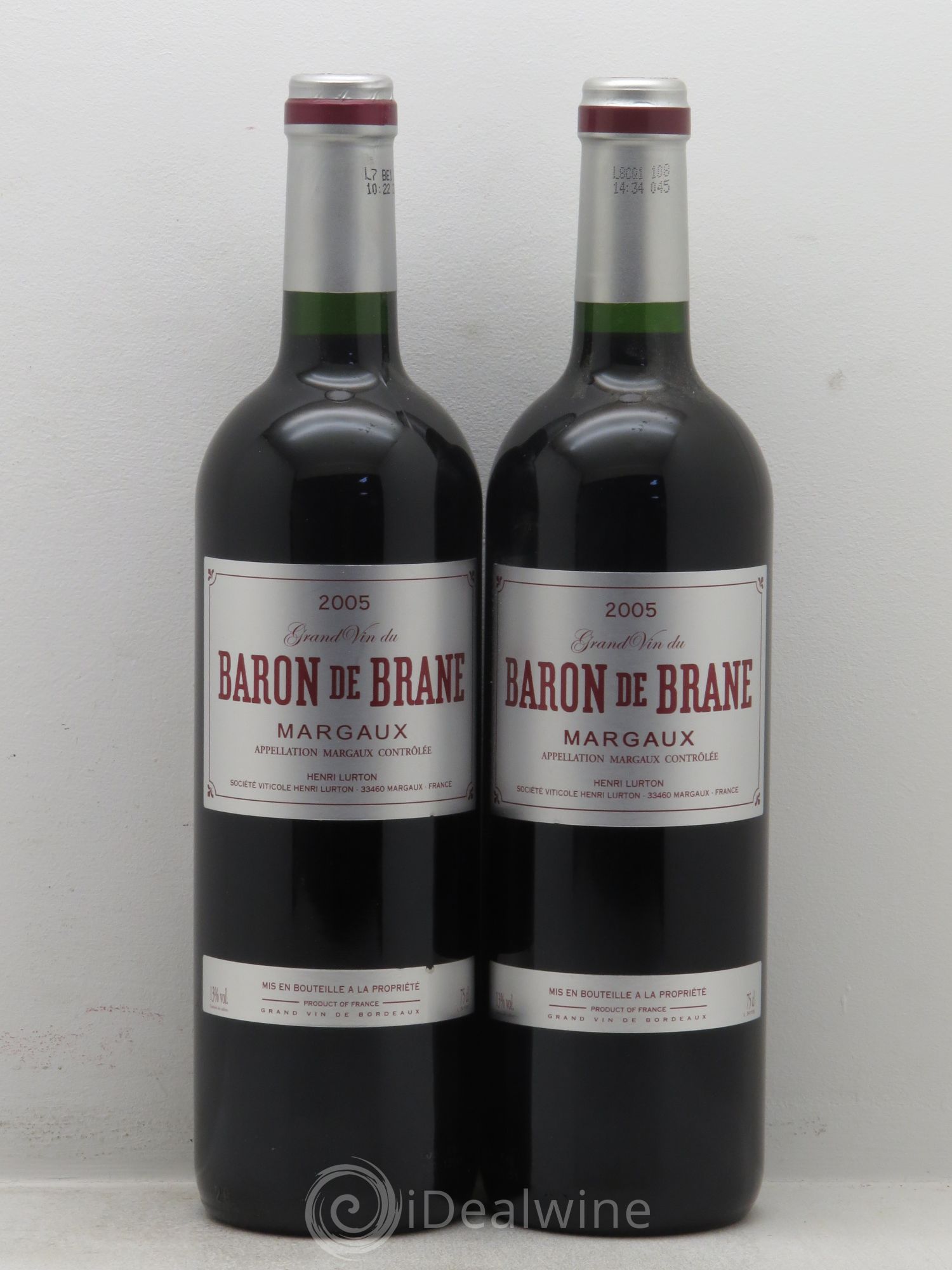 Baron de Brane Second Vin 2005 - Lot de 2 bouteilles - 0