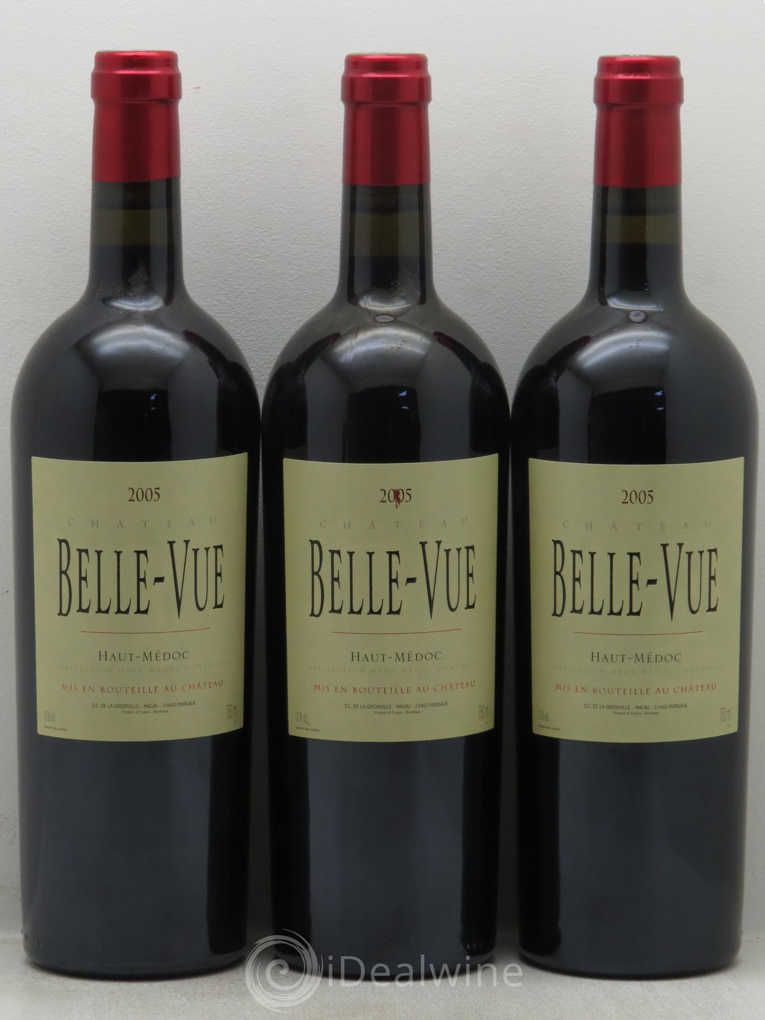 Château Belle-Vue 2005 - Lot de 3 bouteilles - 0