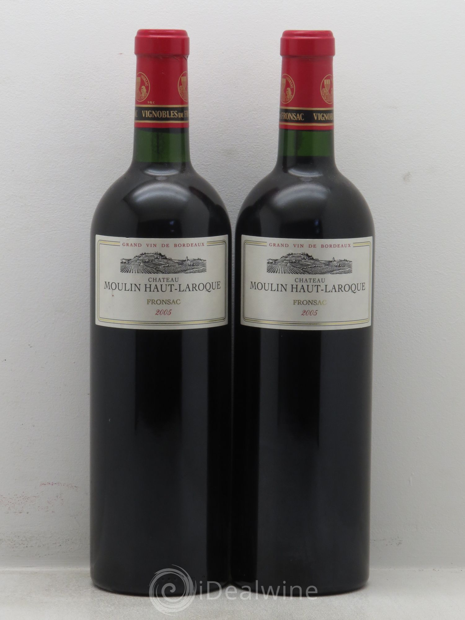 Fronsac Château Moulin Haut Laroque 2005 - Posten von 2 Flaschen - 0