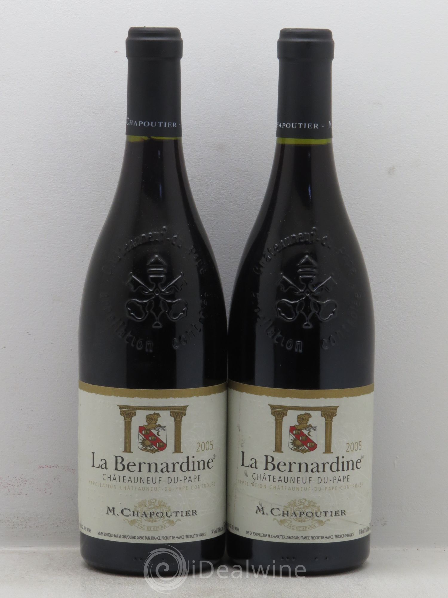 Châteauneuf-du-Pape La Bernardine Chapoutier 2005 - Lot de 2 bouteilles - 0