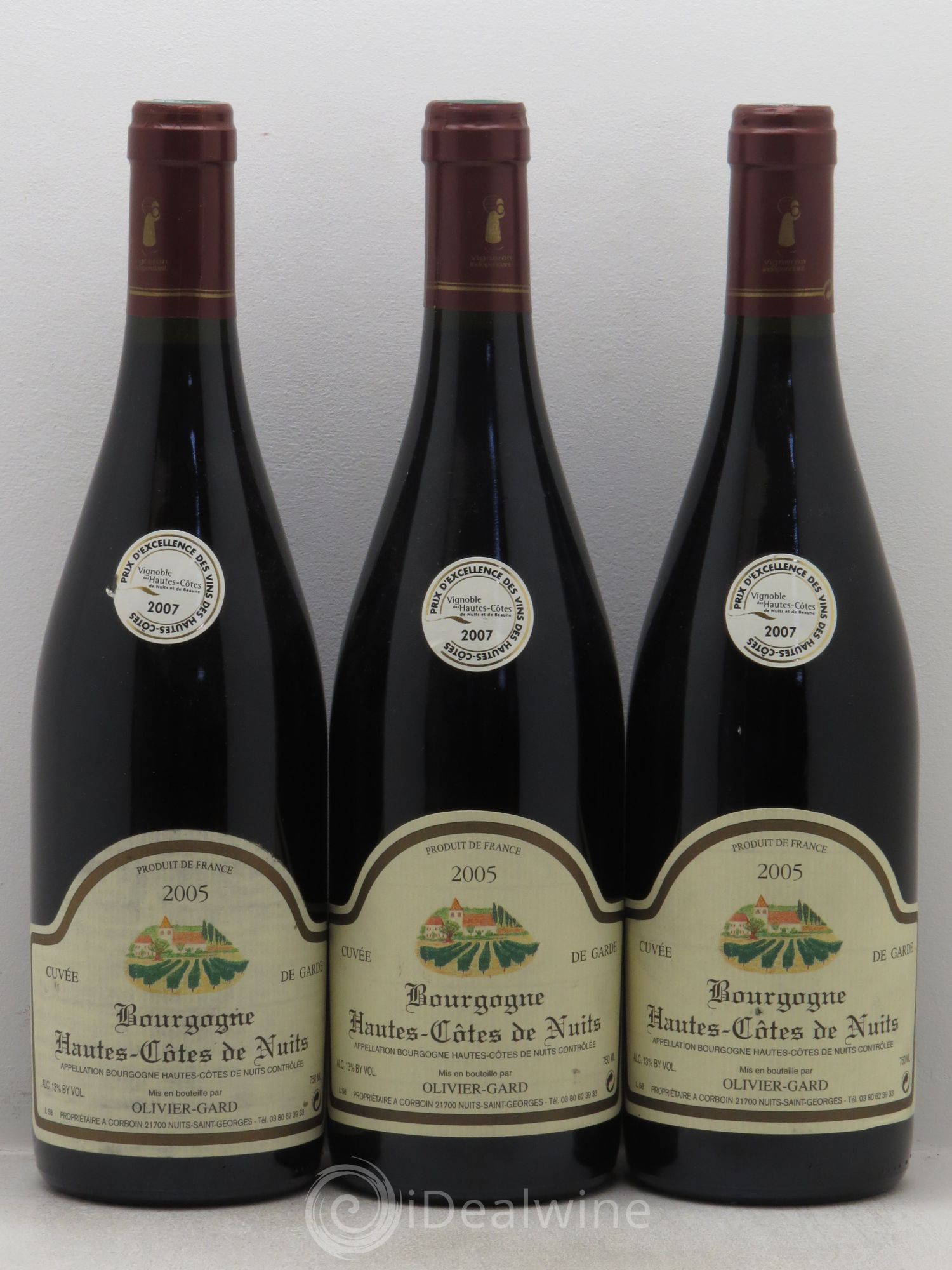 Hautes-Côtes de Nuits Cuvée de Garde Domaine Olivier Gard 2005 - Posten von 3 Flaschen - 0