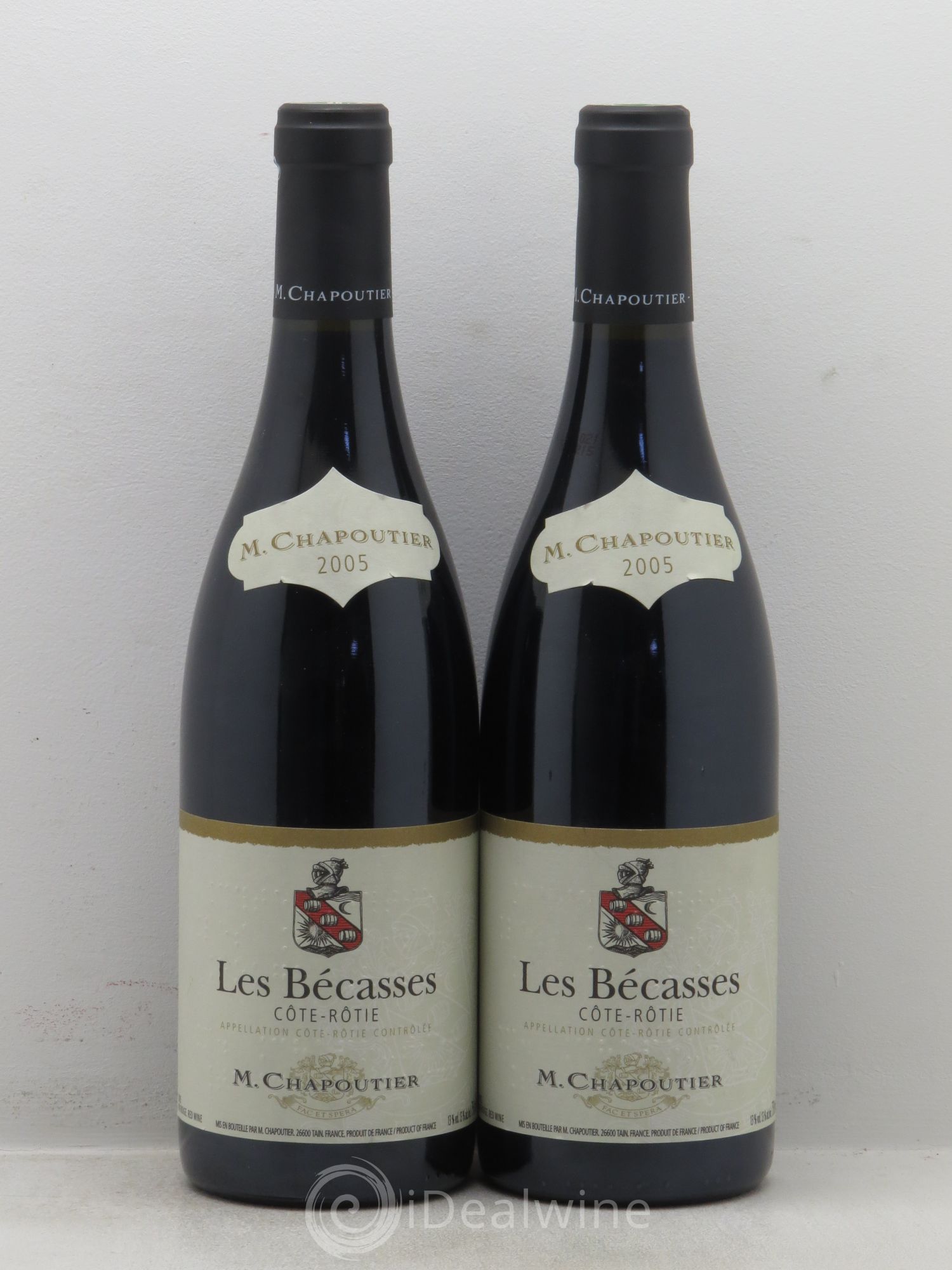 Côte-Rôtie Les Bécasses Chapoutier 2005 - Lot de 2 bouteilles - 0