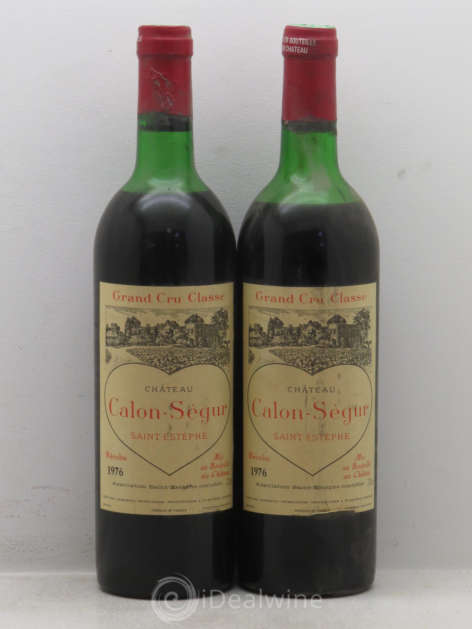 Château Calon Ségur 3ème Grand Cru Classé 1976 - Lot de 2 bouteilles - 0