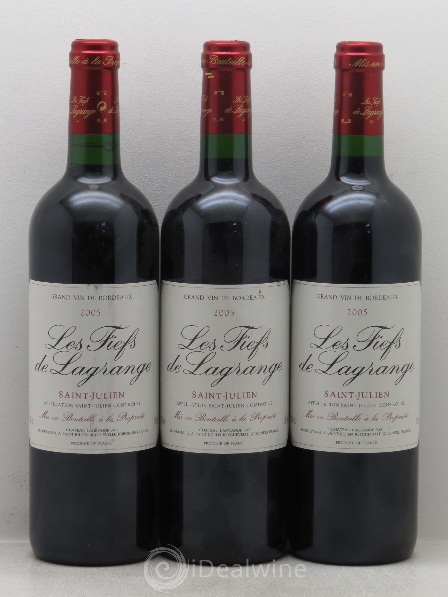Les Fiefs de Lagrange Second Vin 2005 - Lot de 3 bouteilles - 0