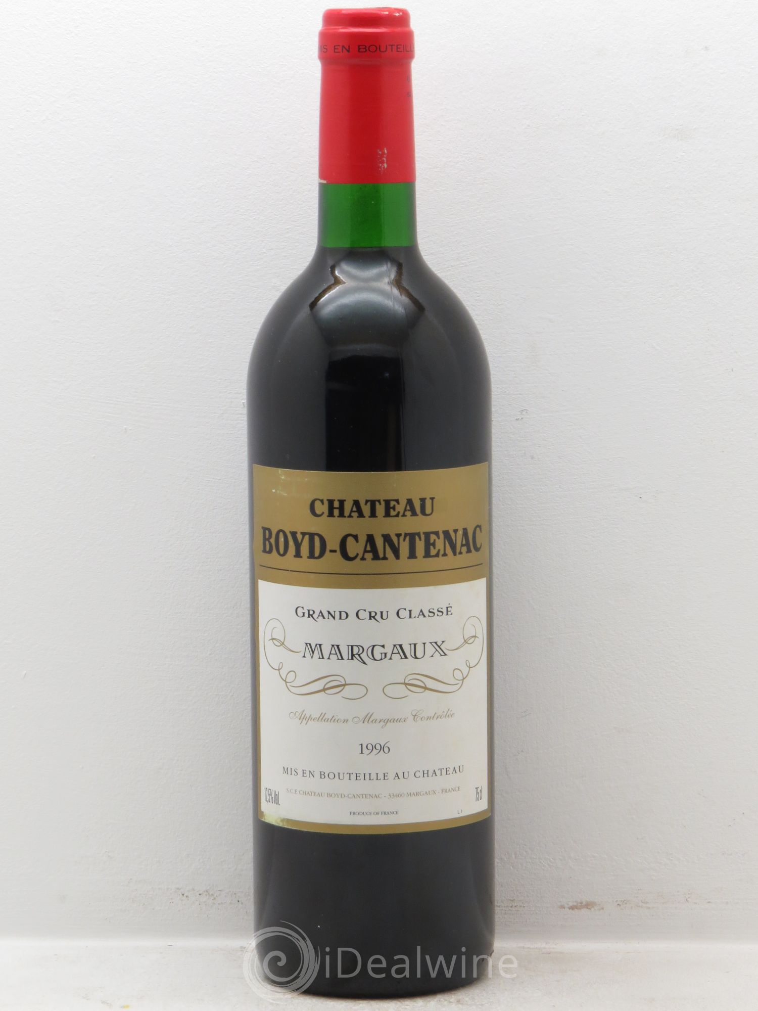 Château Boyd Cantenac 3ème Grand Cru Classé 1996 - Lot de 1 bouteille - 0