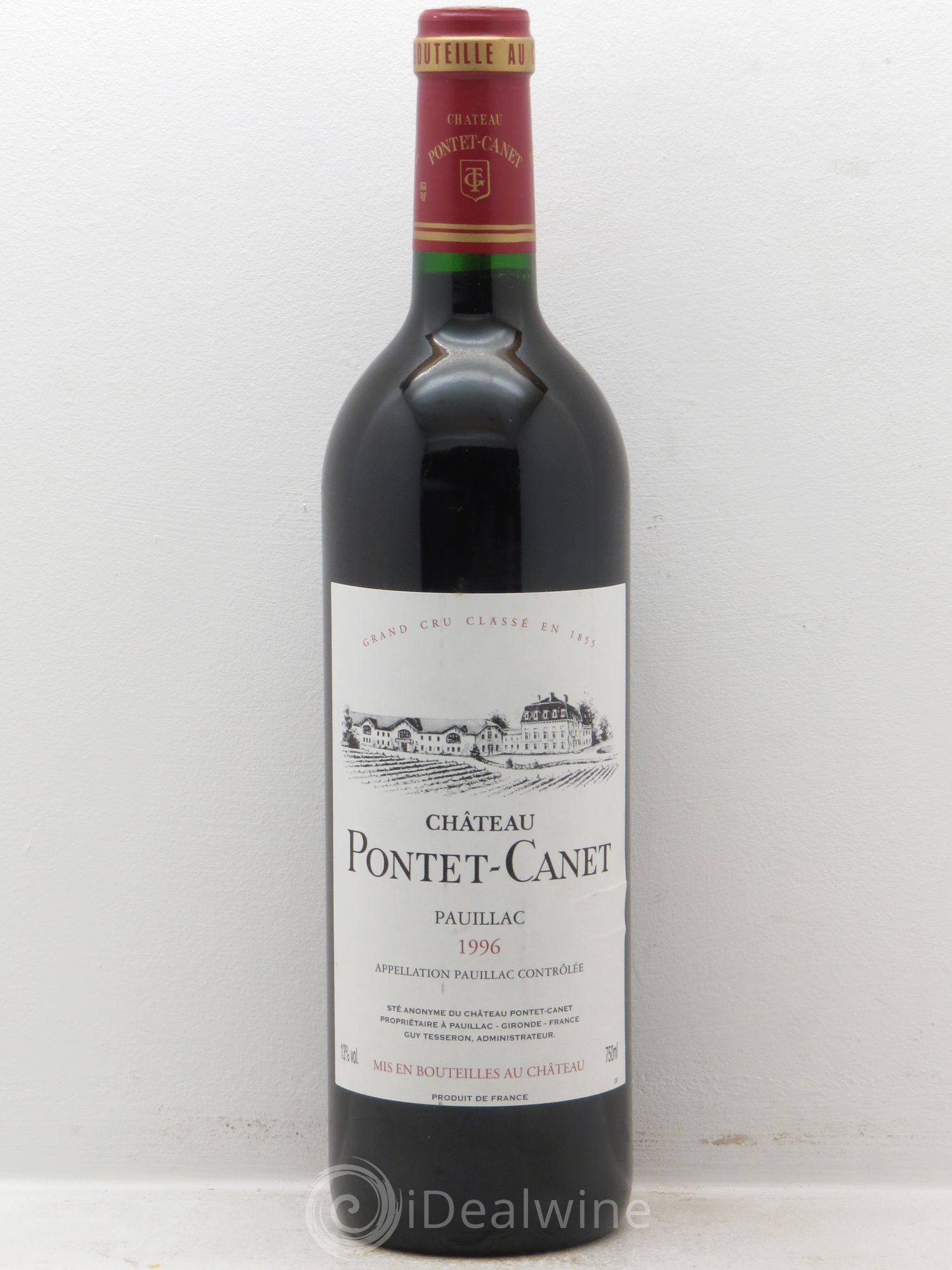 Château Pontet Canet 5ème Grand Cru Classé 1996 - Lot de 6 bouteilles - 0