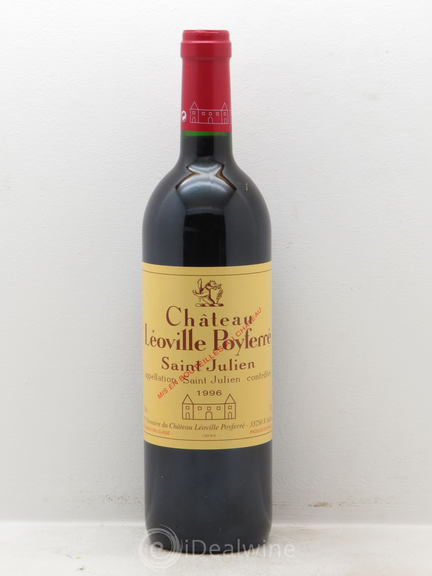 Château Léoville Poyferré 2ème Grand Cru Classé 1996 - Lot de 1 bouteille - 0