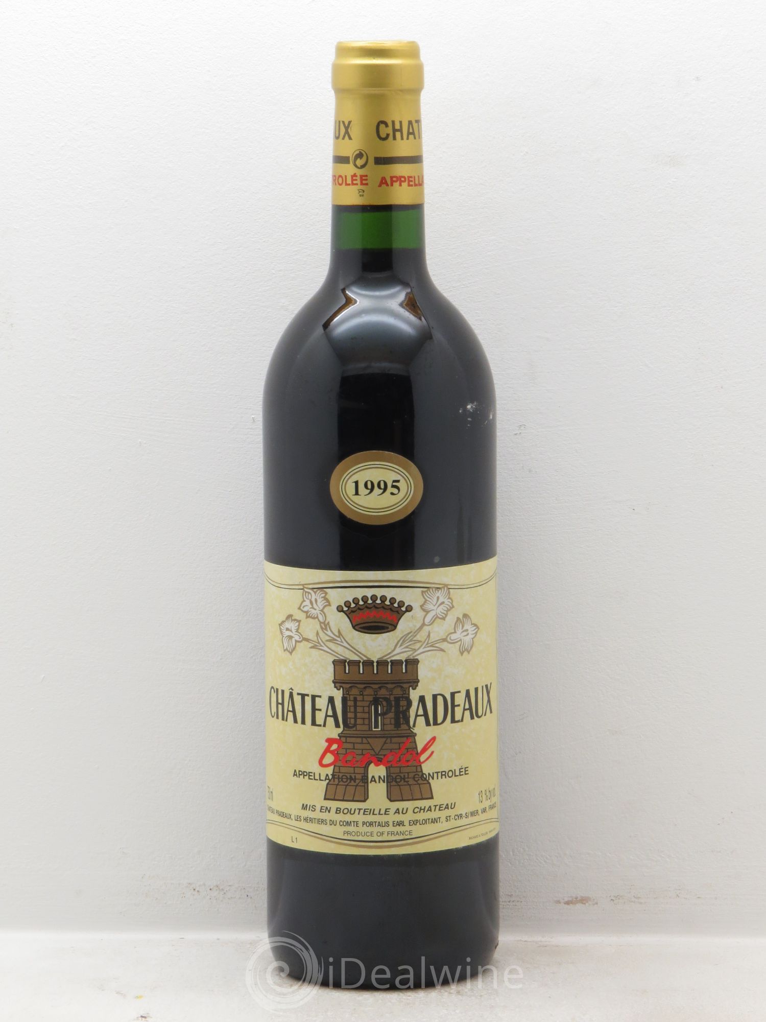 Bandol Château Pradeaux Famille Portalis 1995 - Lot de 1 bouteille - 0
