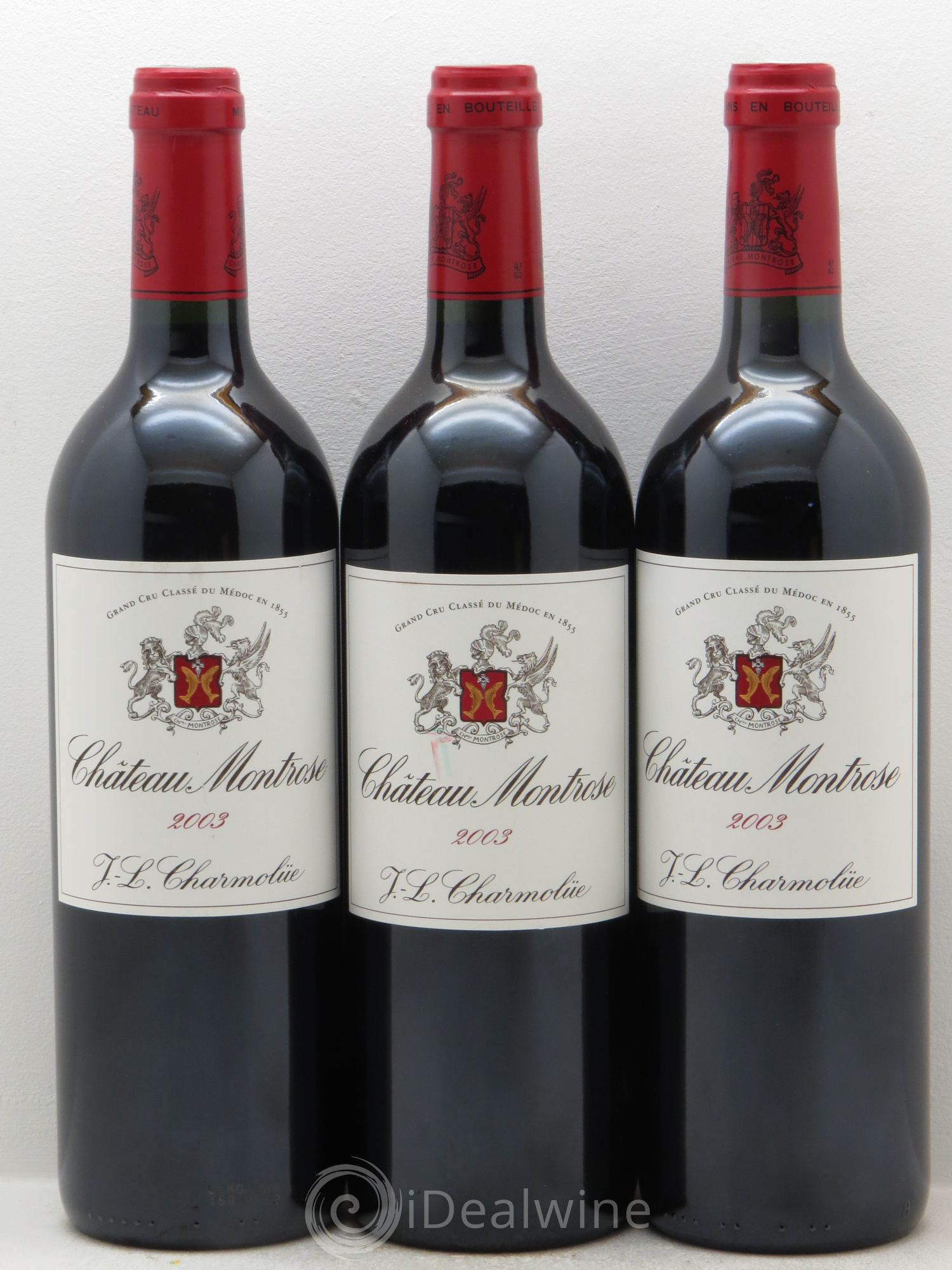Château Montrose 2ème Grand Cru Classé 2003 - Lot de 3 bouteilles - 0