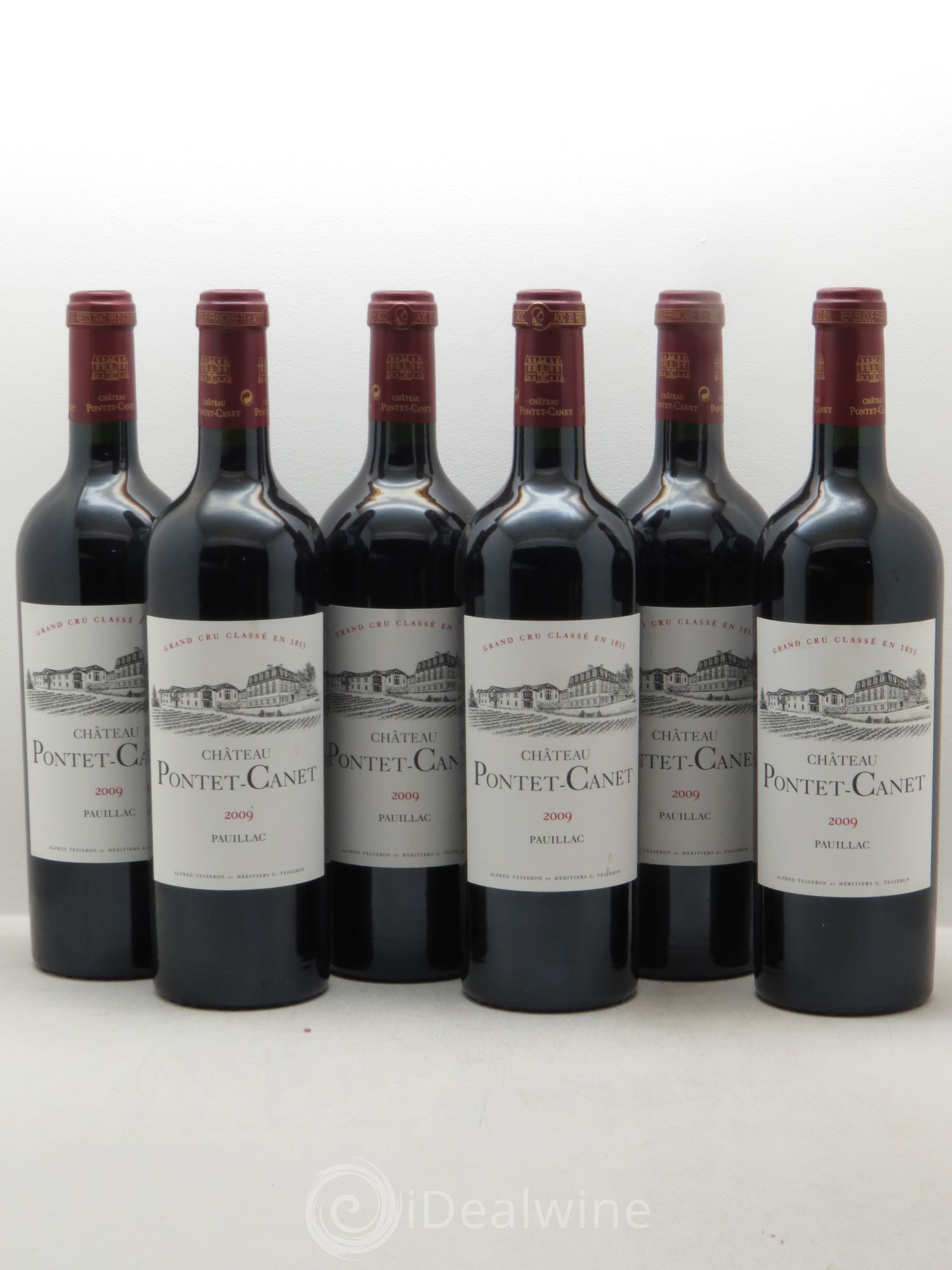Château Pontet Canet 5ème Grand Cru Classé 2009 - Lot de 6 bouteilles - 0