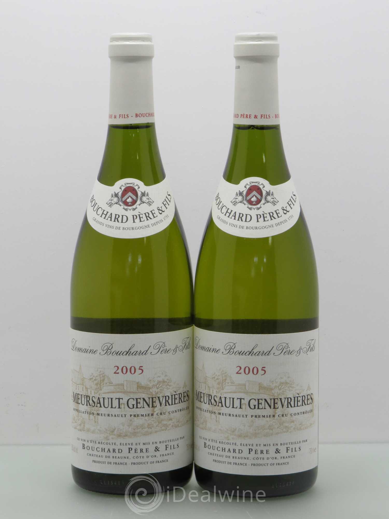 Meursault 1er Cru Genevrières Bouchard Père & Fils 2005 - Lot de 2 bouteilles - 0