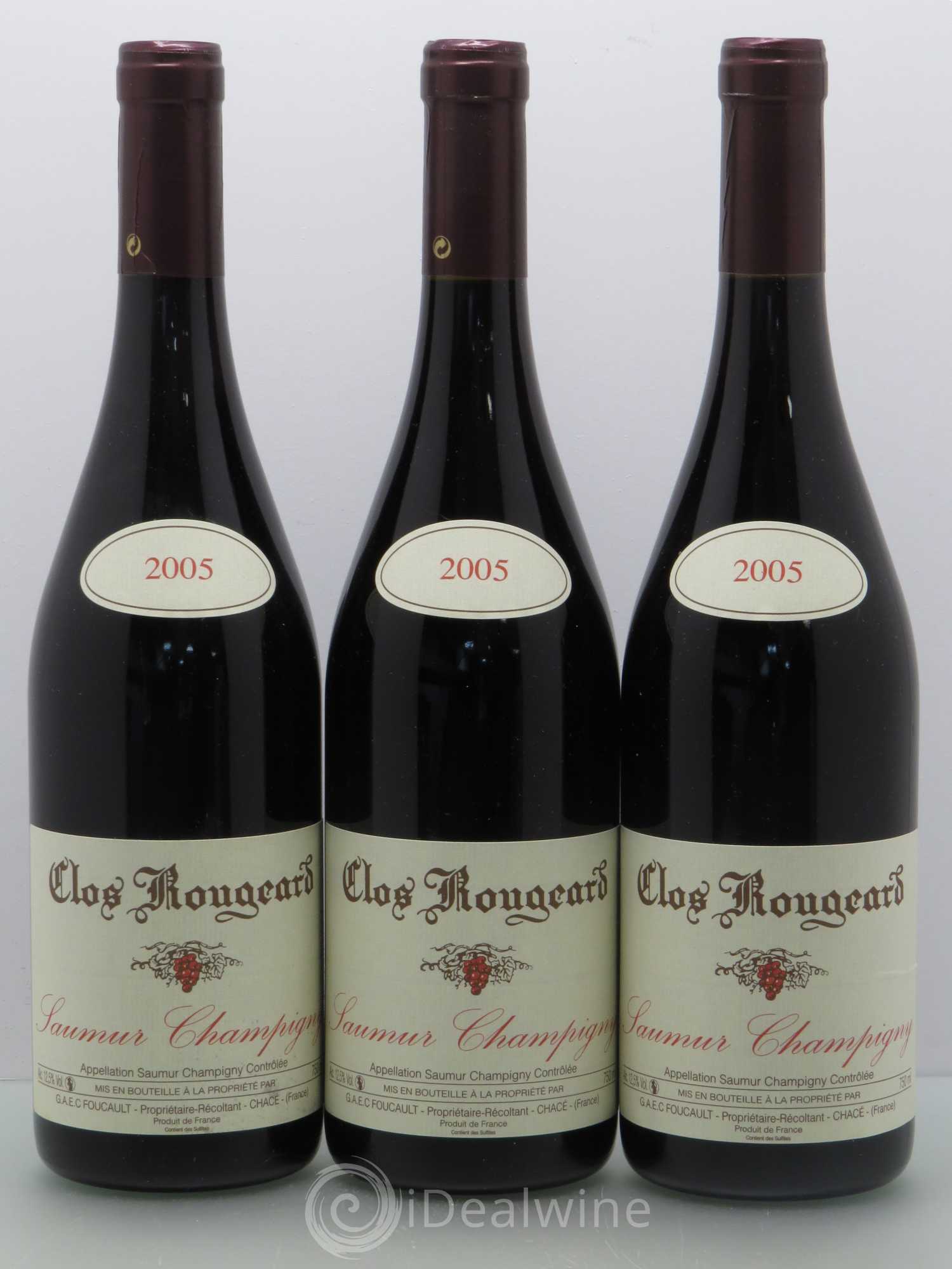 Saumur-Champigny Clos Rougeard 2005 - Lot de 3 bouteilles - 0