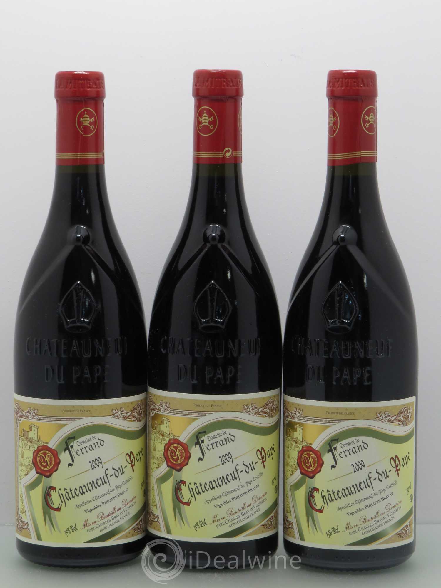 Châteauneuf-du-Pape Ferrand Philippe Bravay 2009 - Lot de 6 bouteilles - 1