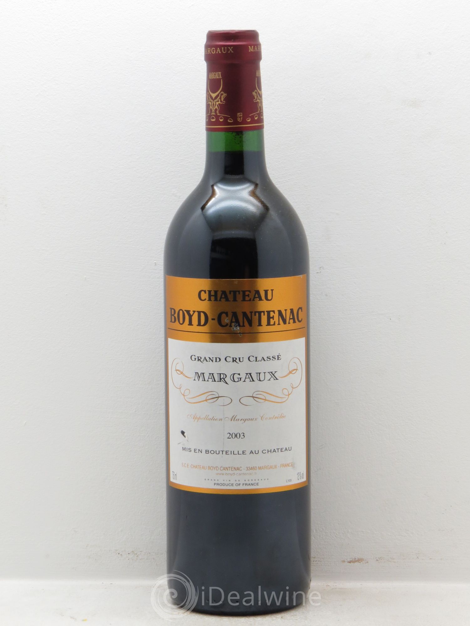Château Boyd Cantenac 3ème Grand Cru Classé 2003 - Lot de 6 bouteilles - 0