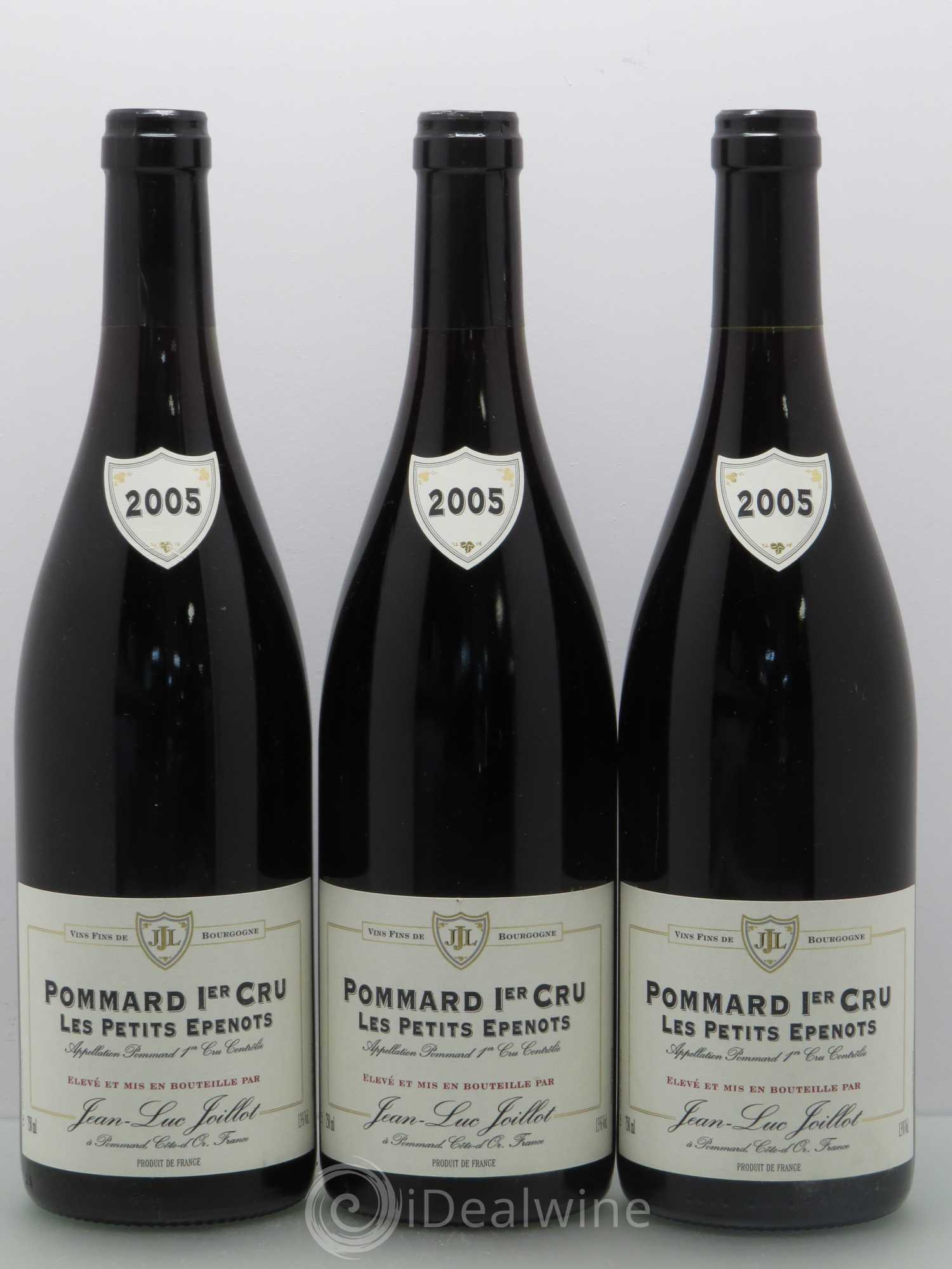 Pommard 1er Cru Les Petits Epenots Joillot 2005 - Posten von 3 Flaschen - 0