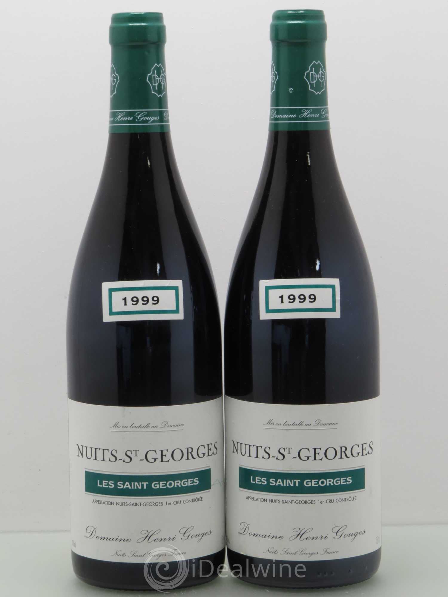 Nuits-Saint-Georges 1er Cru Les Saints Georges Henri Gouges 1999 - Lot de 2 bouteilles - 0