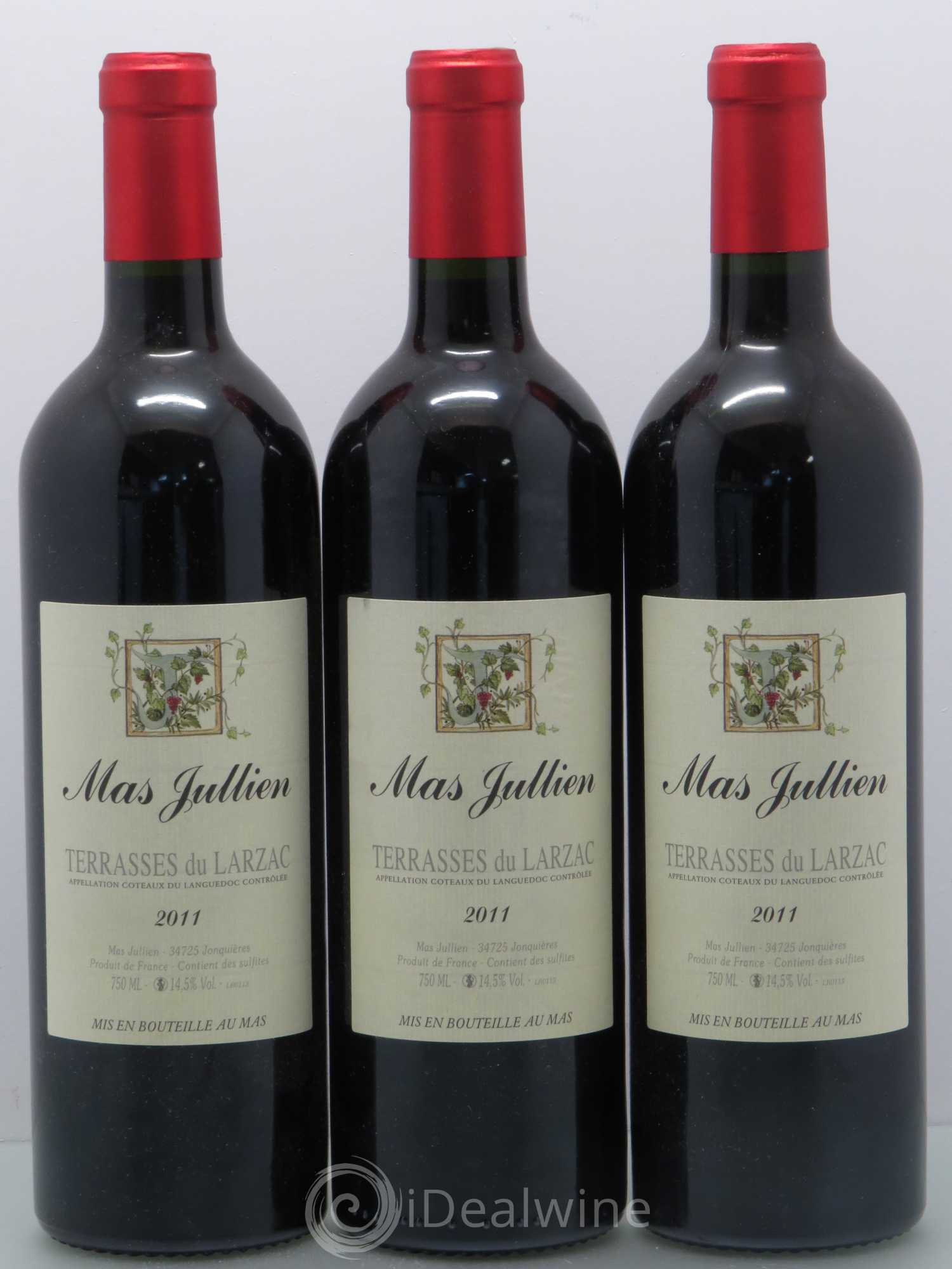 Terrasses du Larzac Mas Jullien Olivier Jullien 2011 - Lot de 3 bouteilles - 0