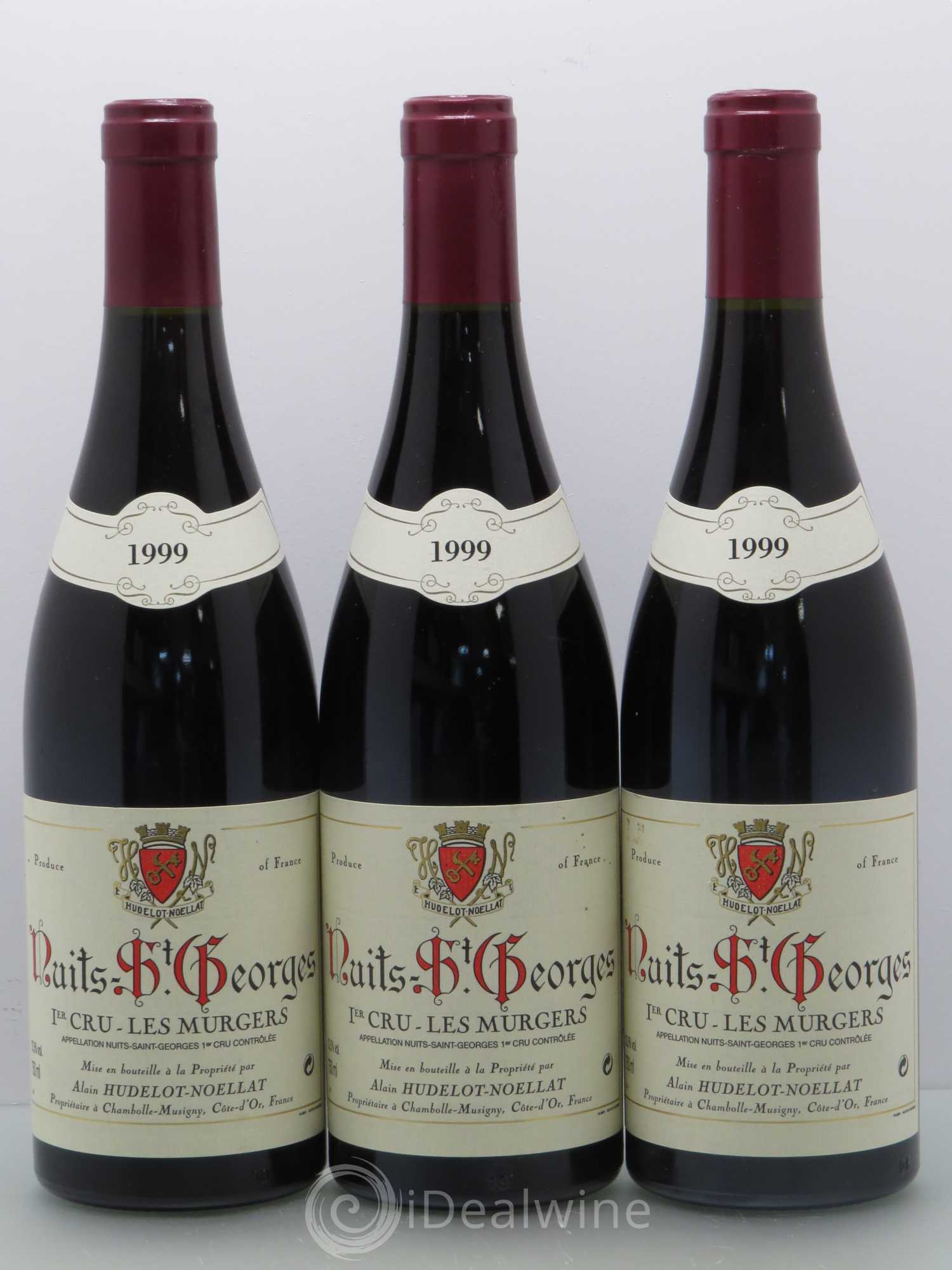 Nuits-Saint-Georges 1er Cru Les Murgers Hudelot-Noëllat 1999 - Lot de 6 bouteilles - 2